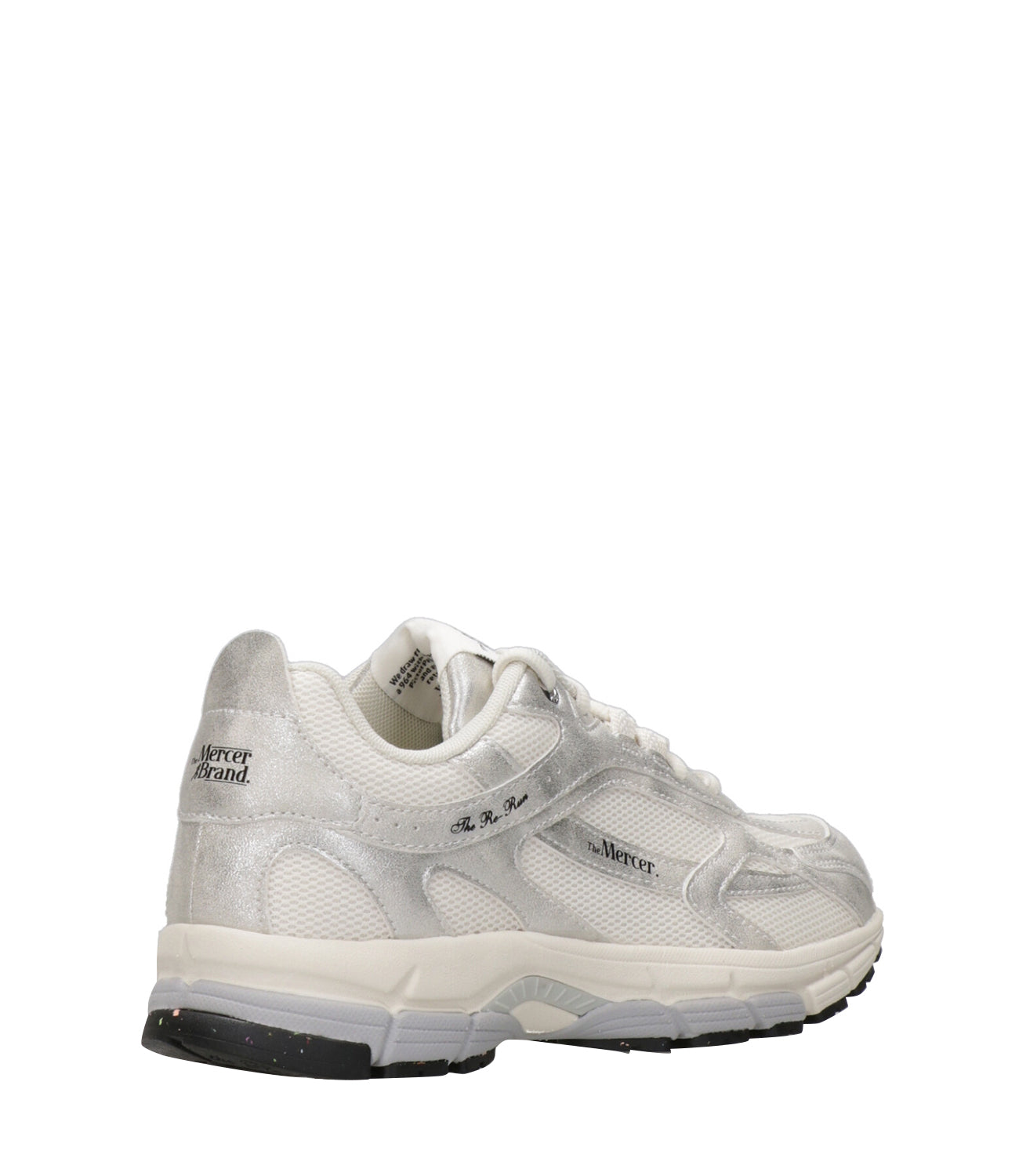 The Mercer Brand | Sneakers The Re Run Metallic Bianco Argento