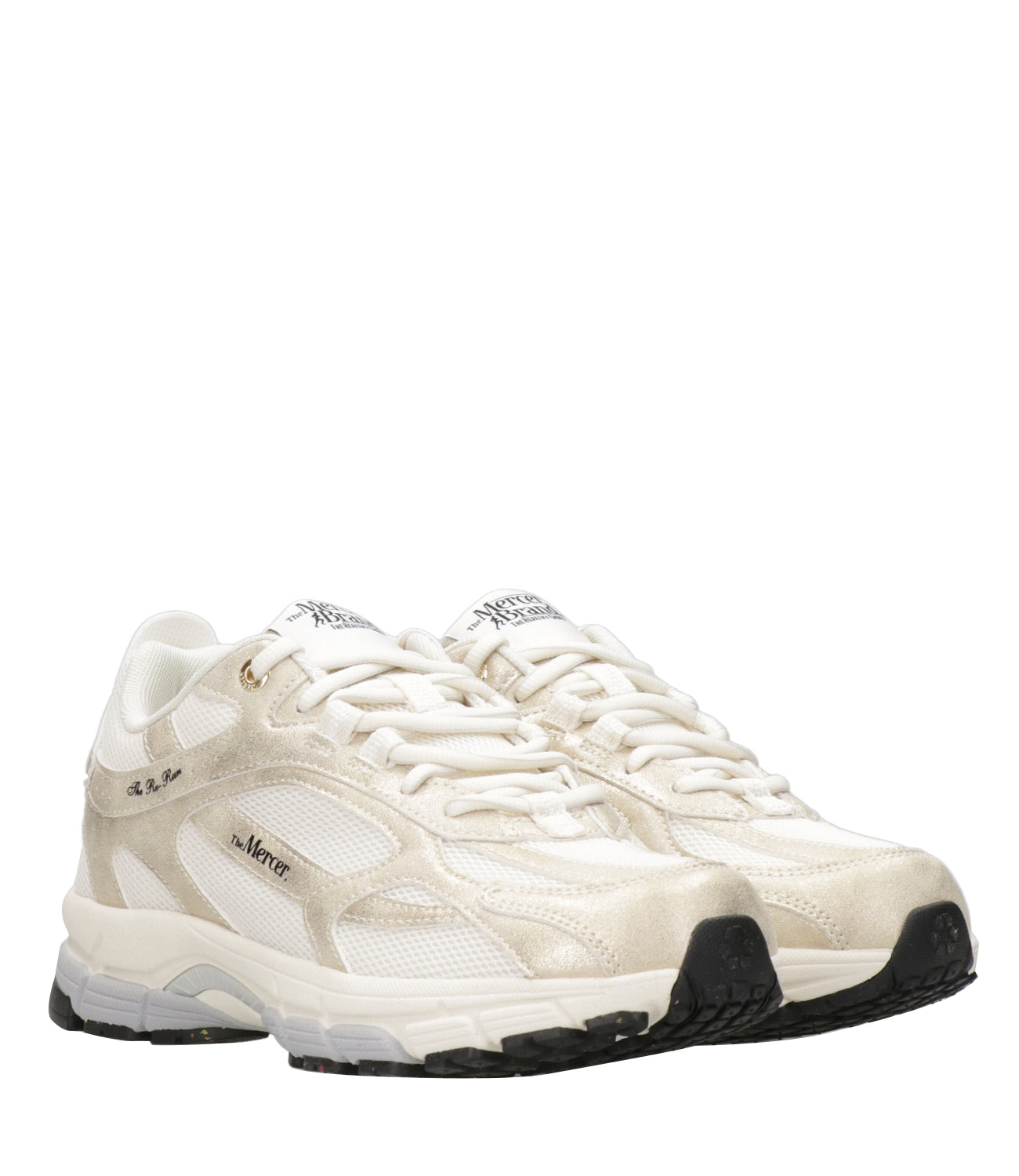 The Mercer Brand | Sneakers The Re Run Metallic Bianco Oro