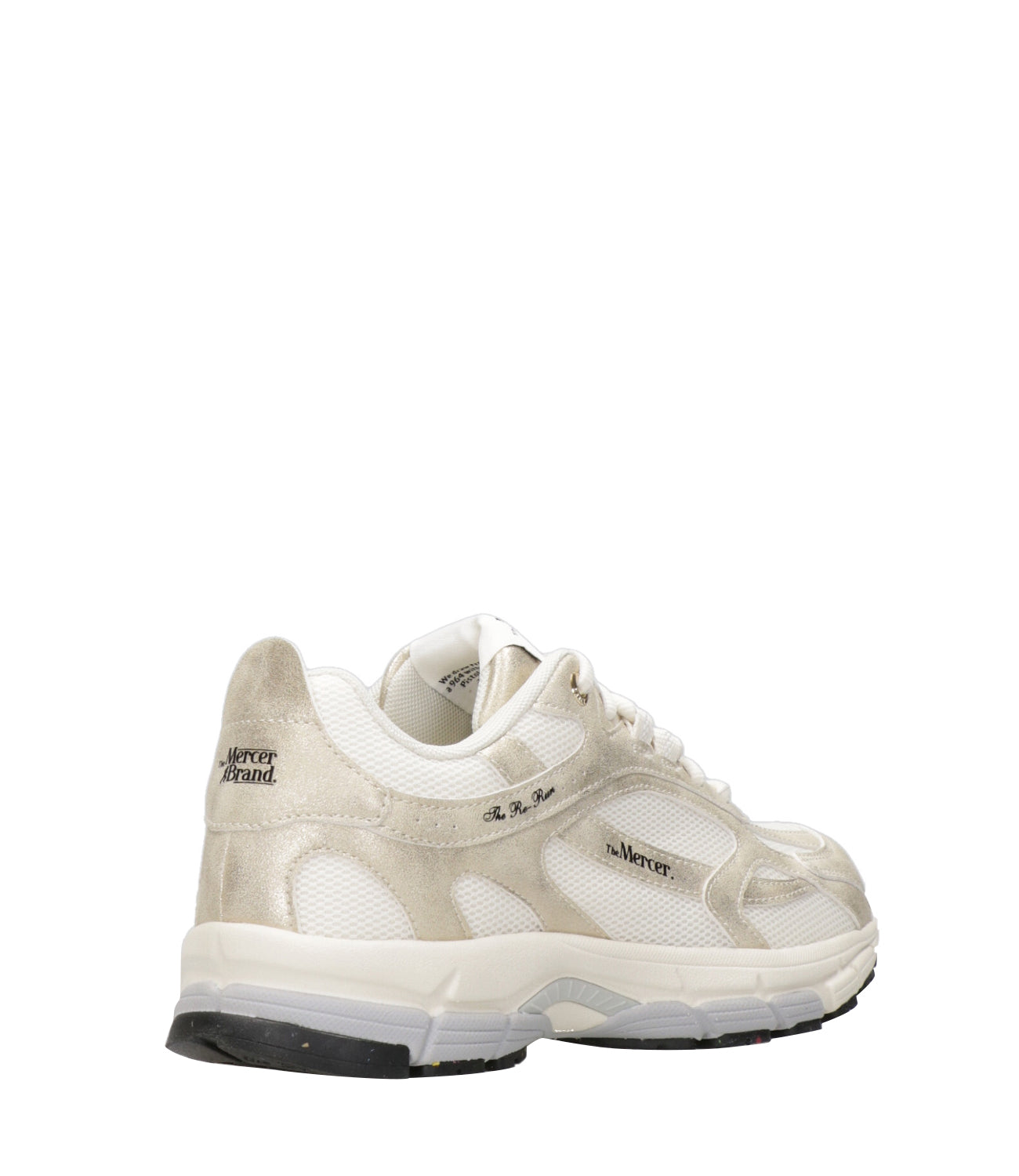 The Mercer Brand | Sneakers The Re Run Metallic Bianco Oro