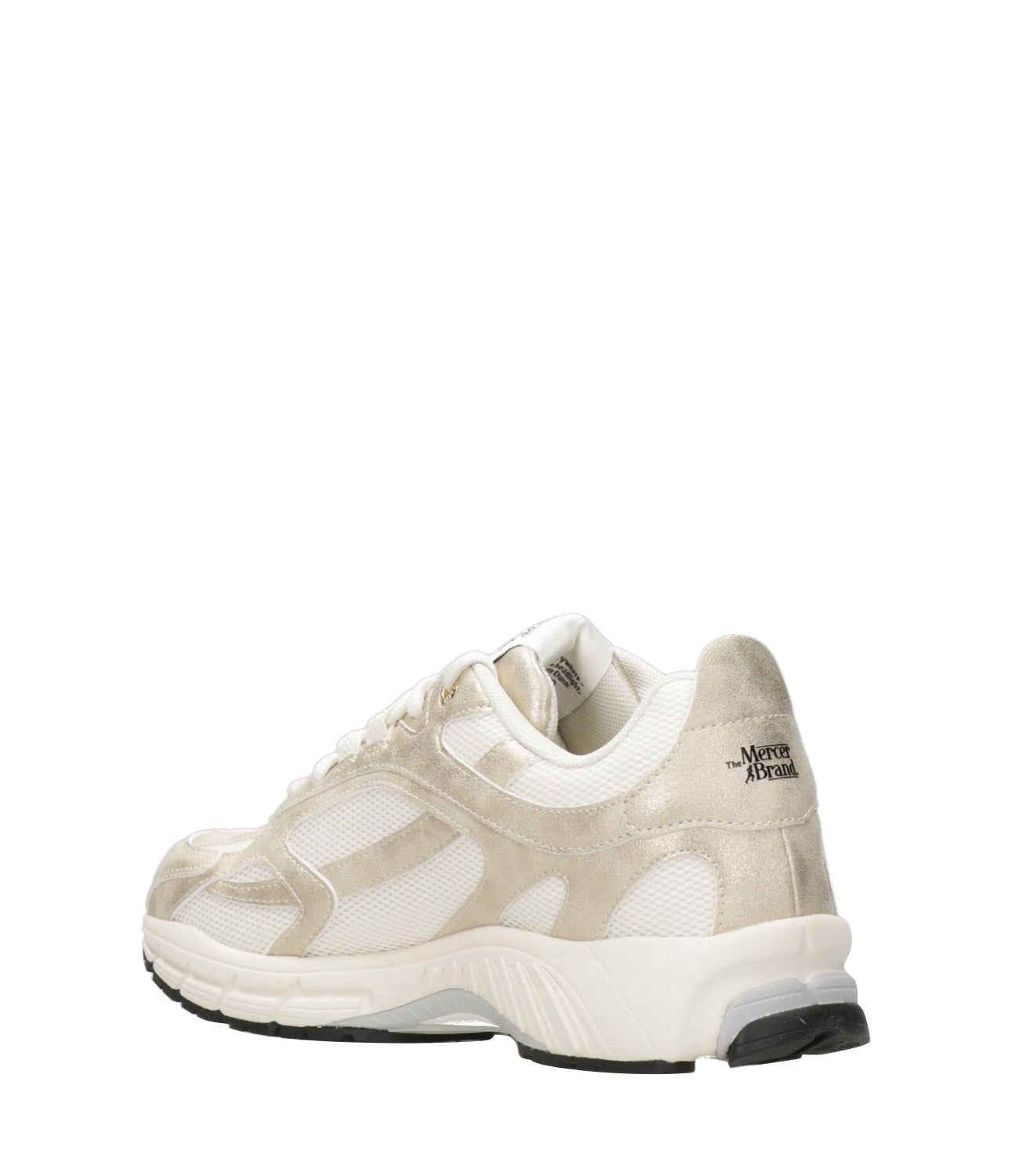 The Mercer Brand | Sneakers The Re Run Metallic Bianco Oro