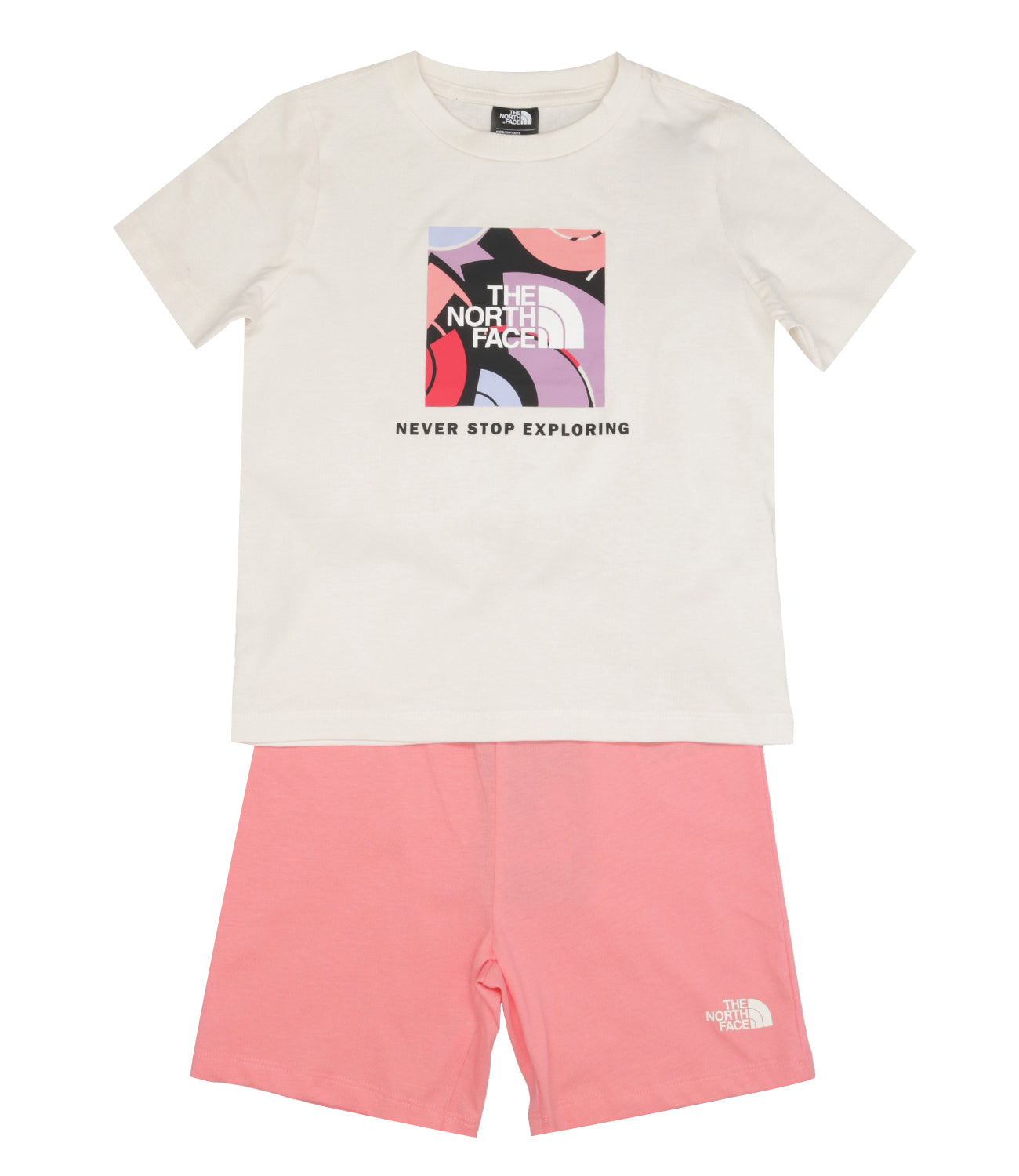 The North Face Kids | Set T-Shirt Bermuda Bianco Corallo