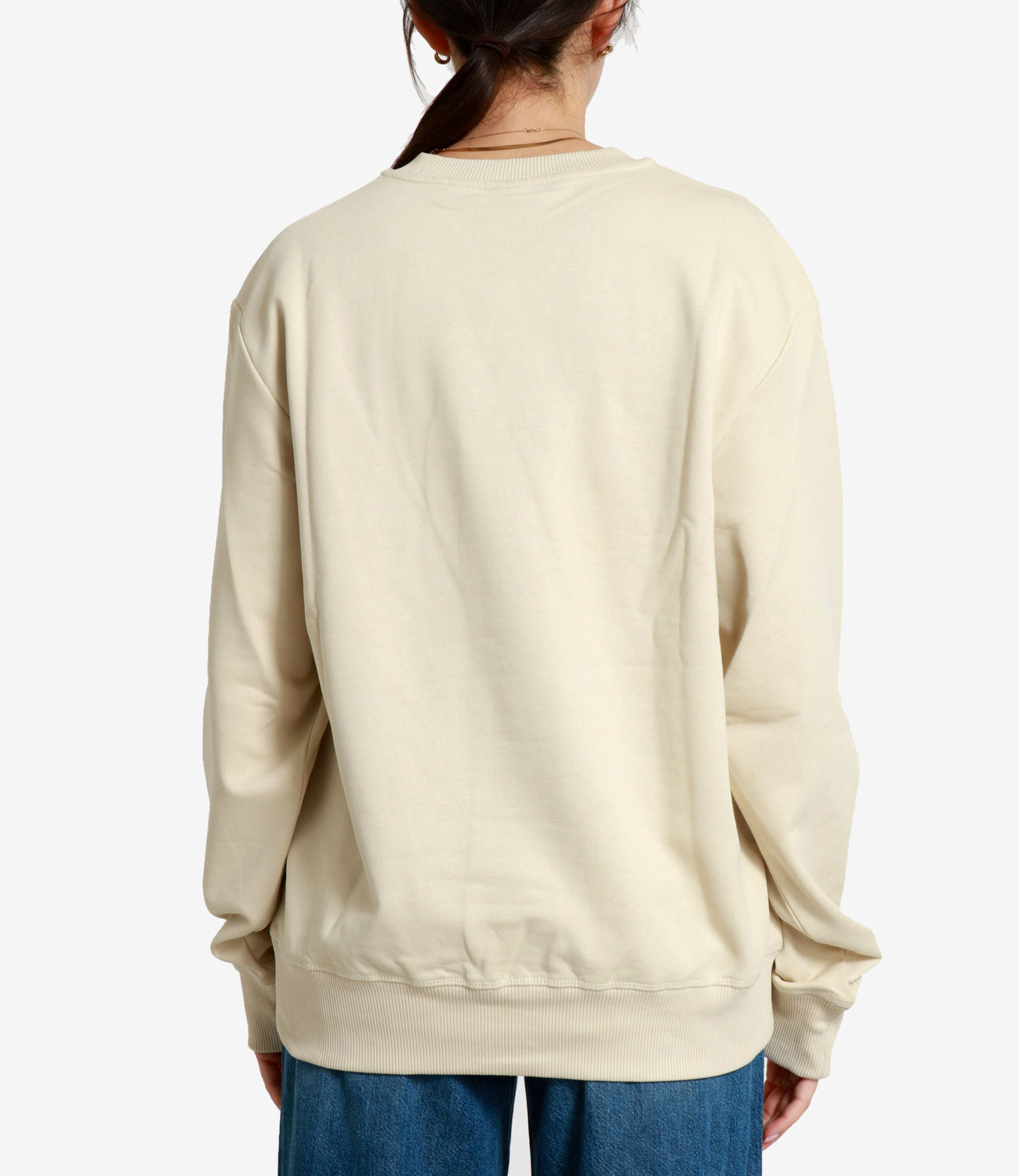 The North Face | Felpa U Essential Light Relaxed Crew Beige chiaro