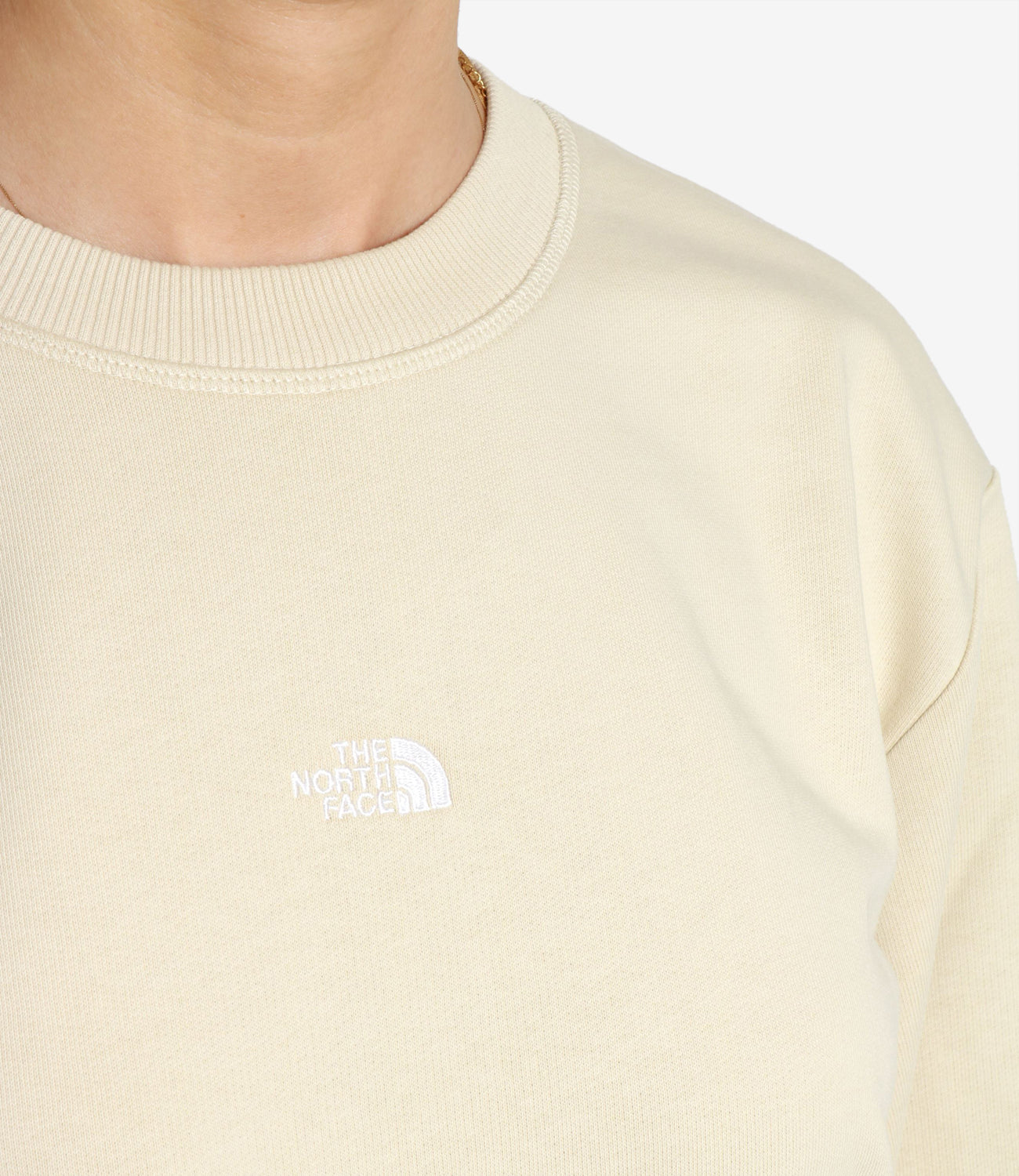 The North Face | Felpa U Essential Light Relaxed Crew Beige chiaro