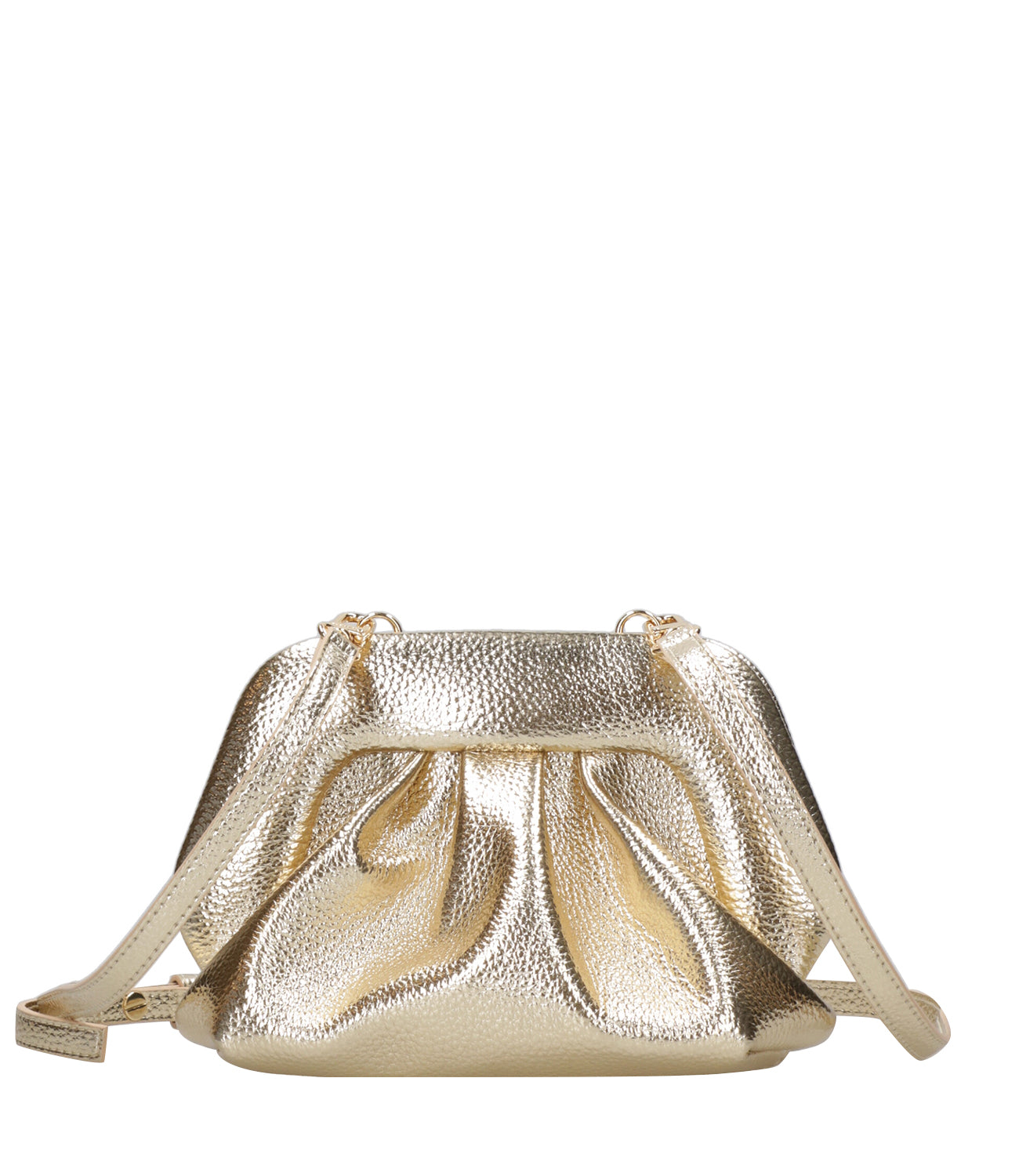 Themoirè | Pochette Bios Small Bottalato Laminato Oro