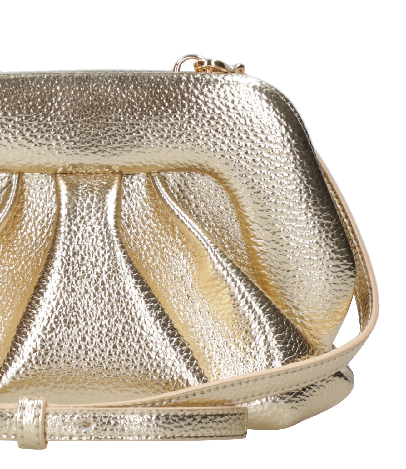Themoirè | Pochette Bios Small Bottalato Laminato Oro