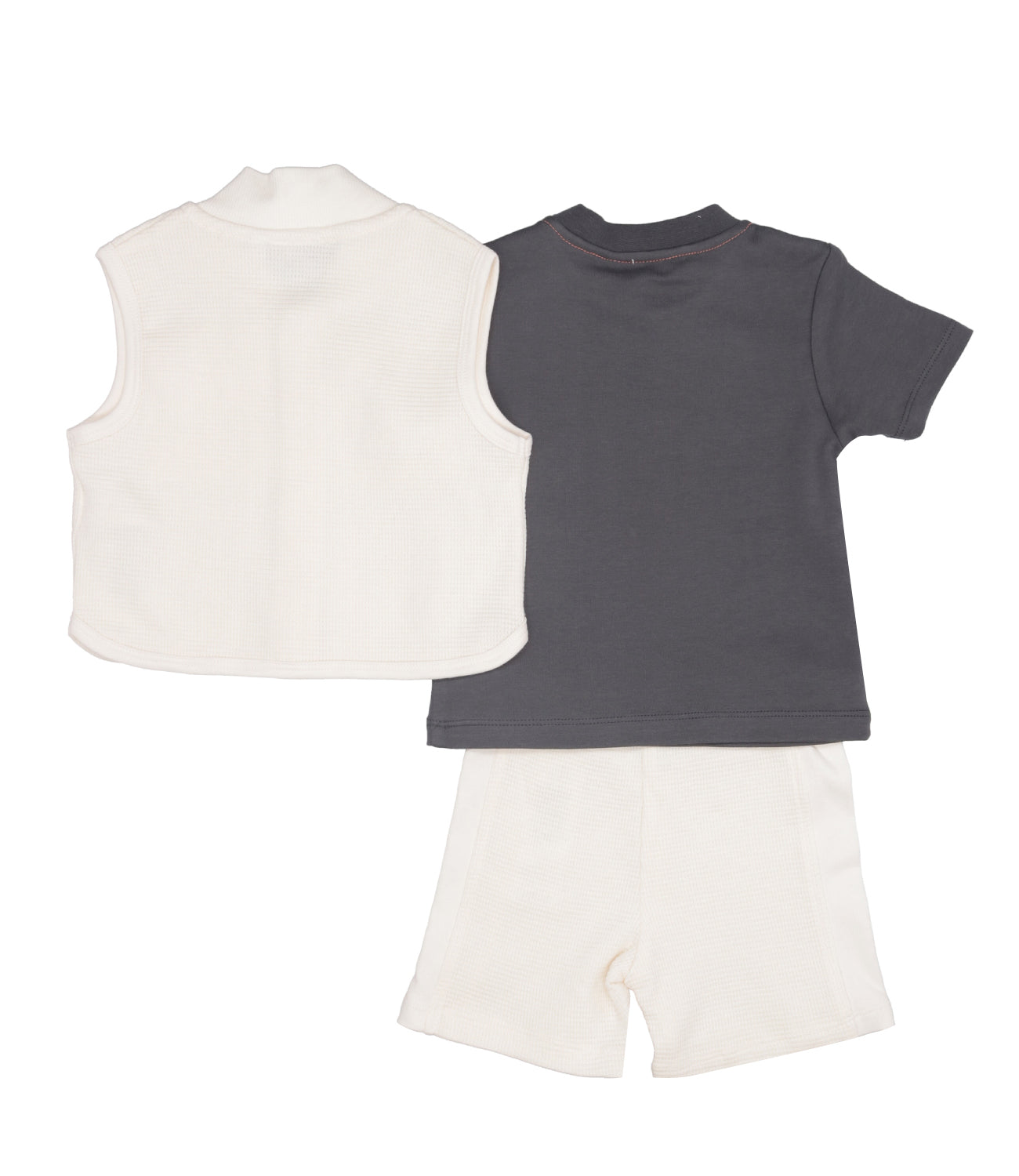 Timberland Kids | Set Gilet T-shirt Bermuda Avorio