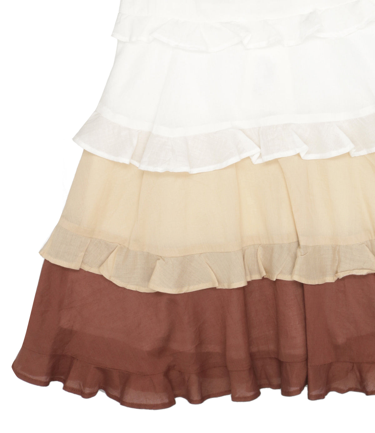 Twinset Kids | Abito Bianco Beige Marrone scuro