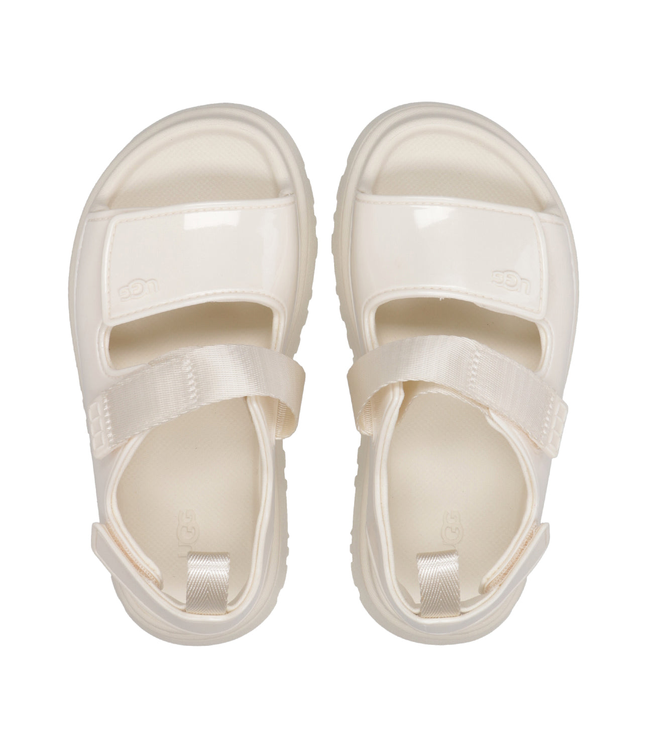 UGG Kids | Sandalo K Goldenglow Glossy Sparkles Bianco sporco