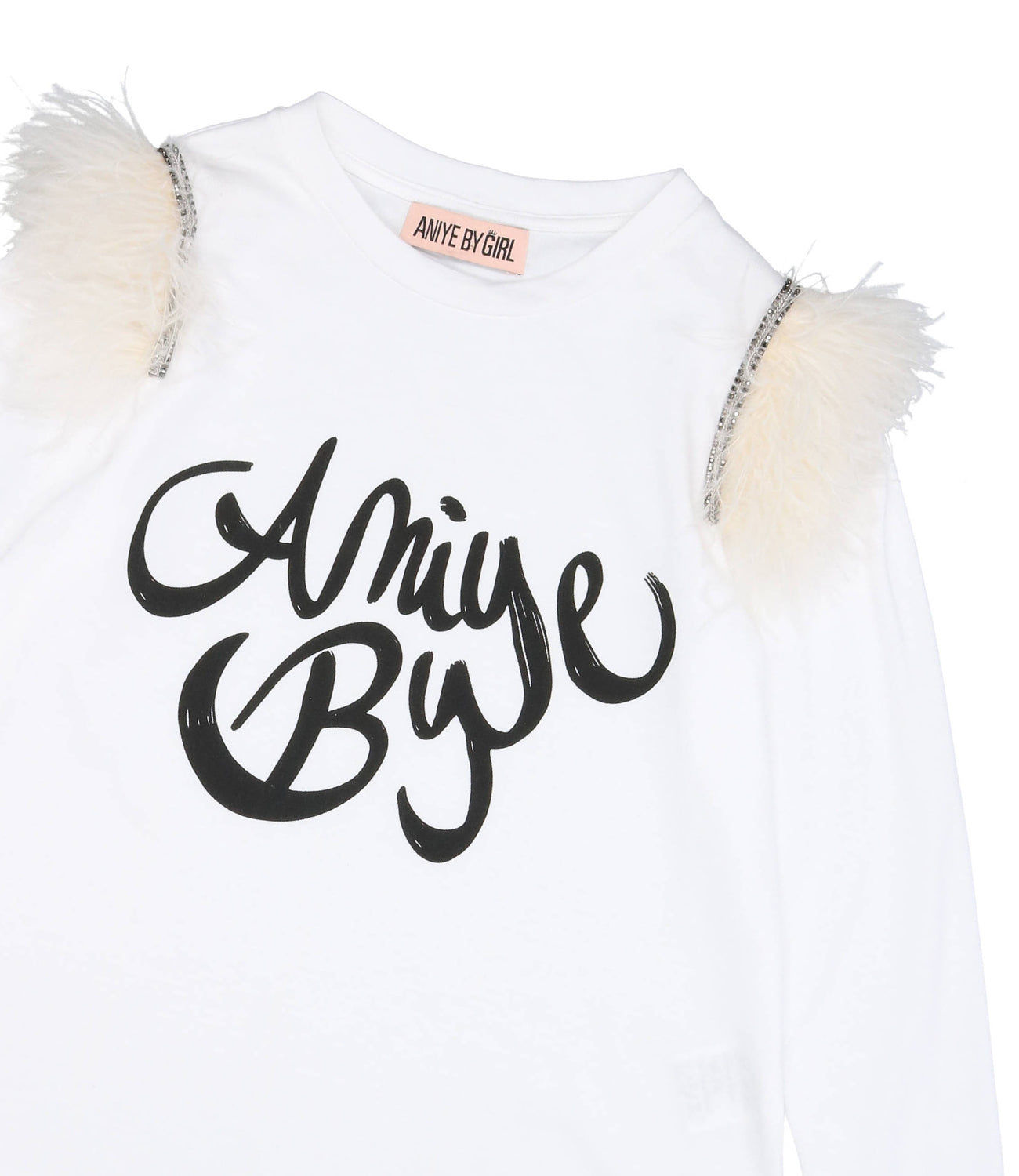 Aniye By Girl | Fluffy White T-Shirt