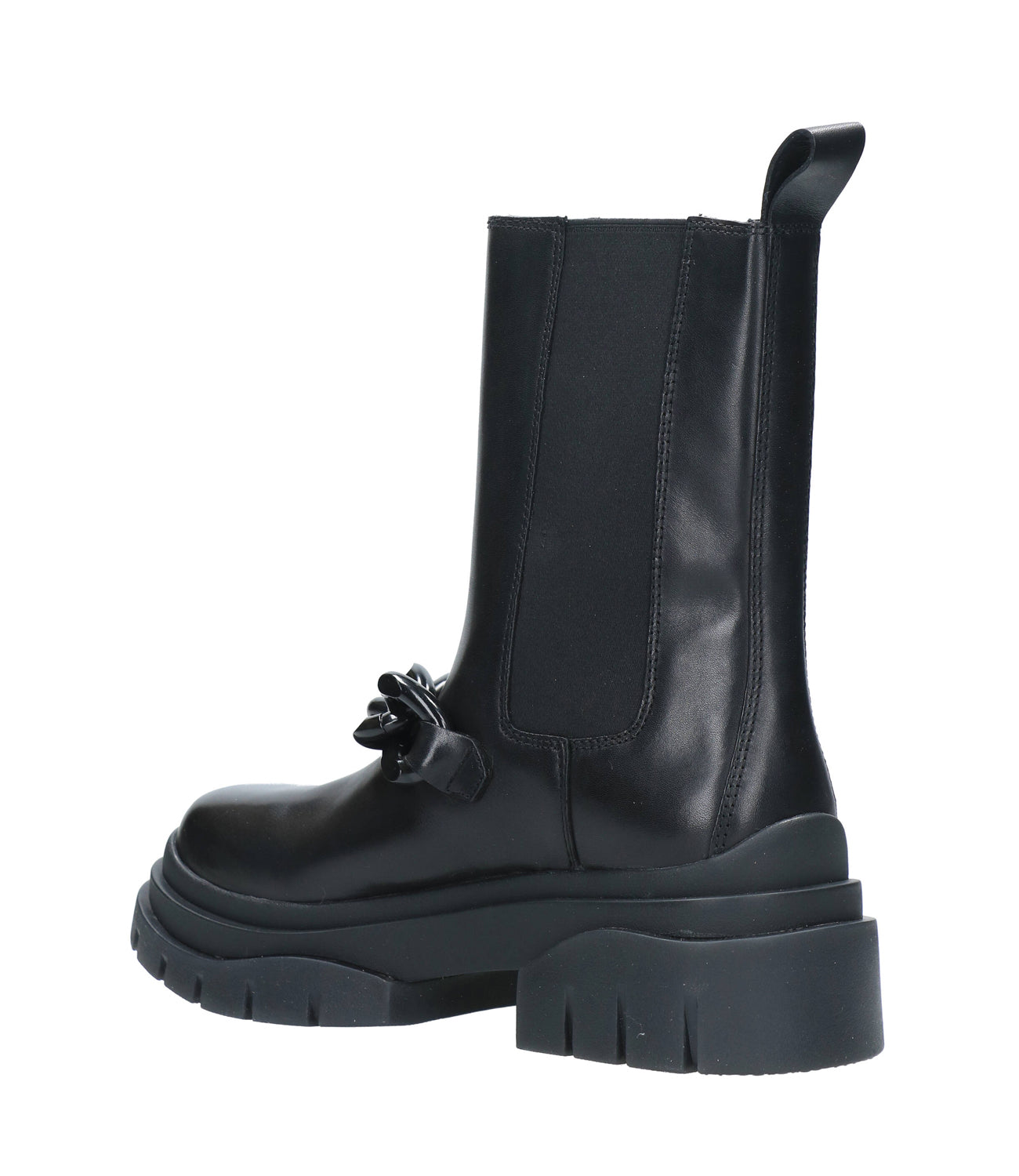 Black Storm Chain Ankle boot