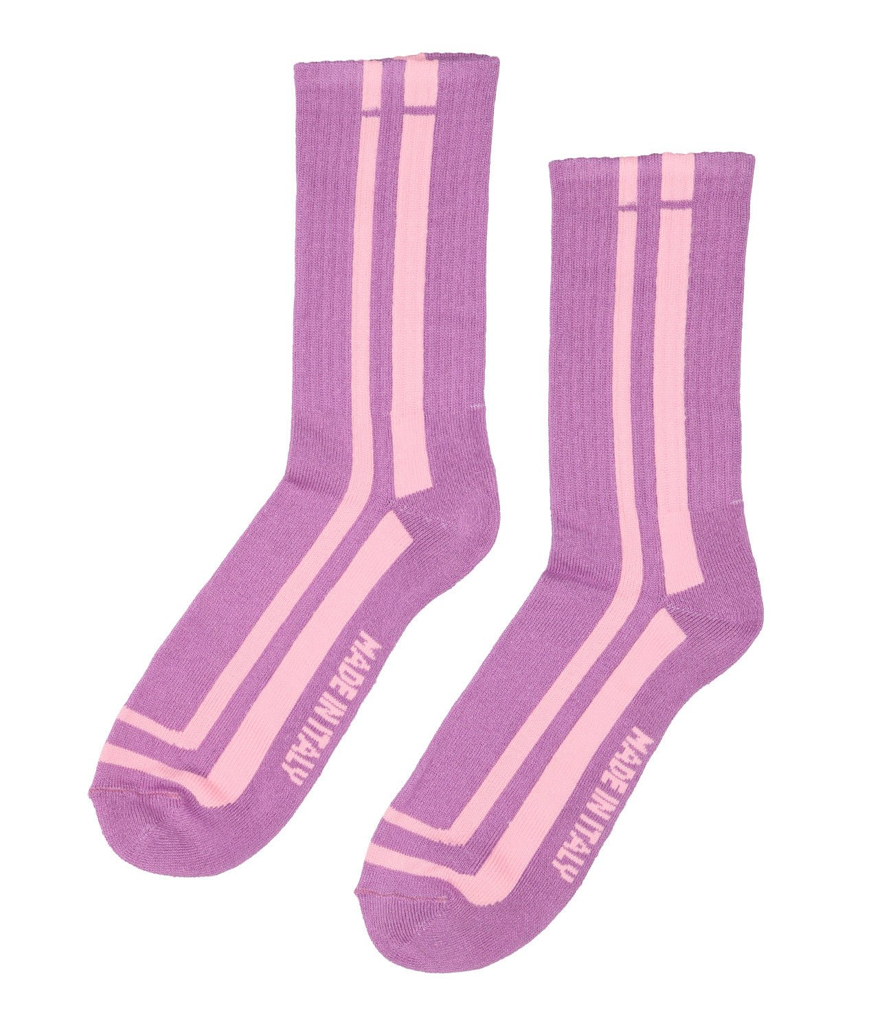 Lilac Round Logo Socks