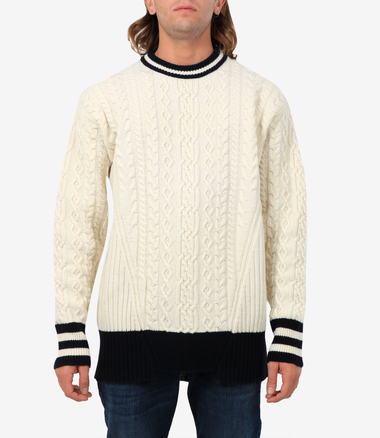Devon Blue and White Sweater