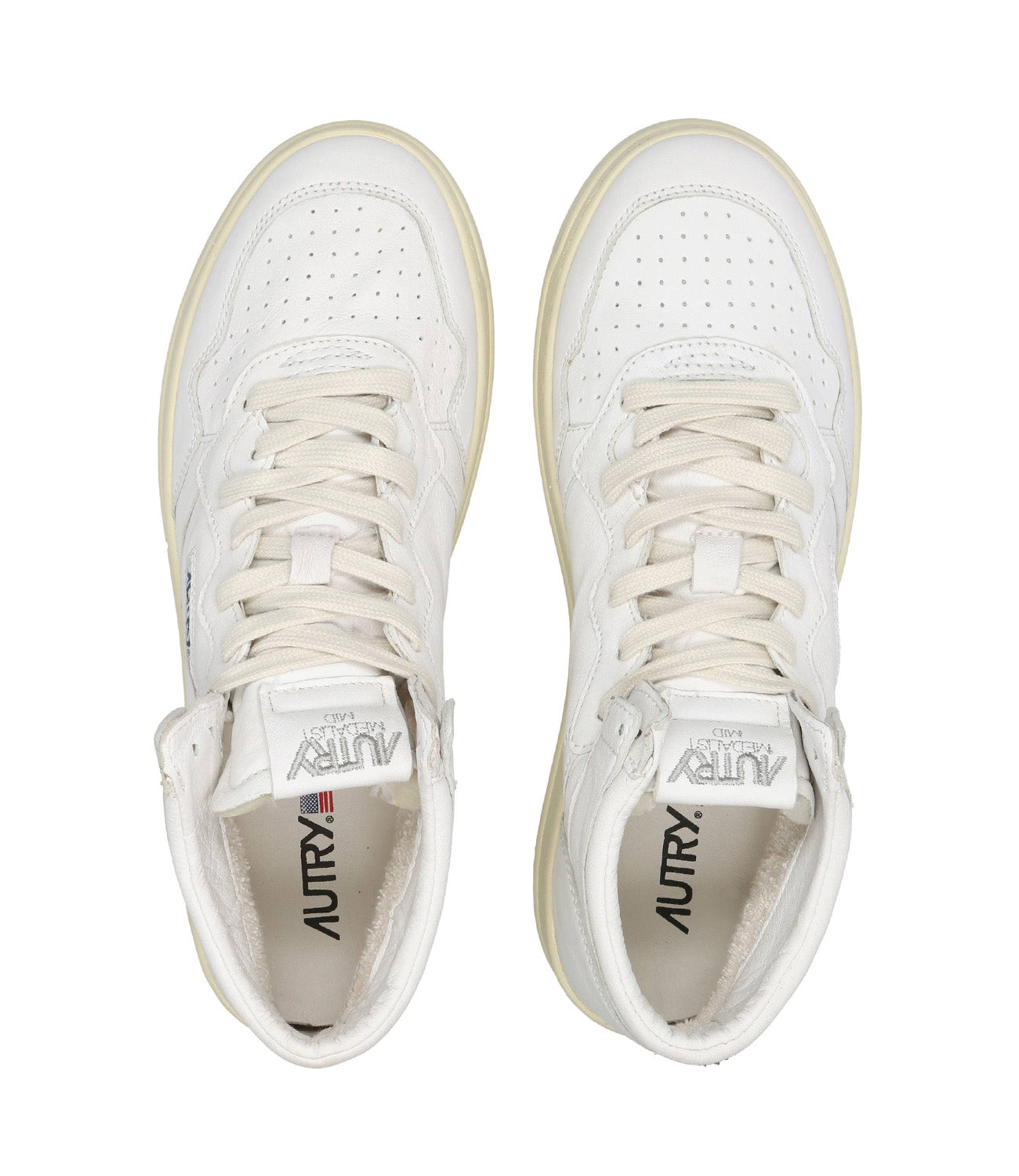 Autry | Medalist Mid White Sneakers