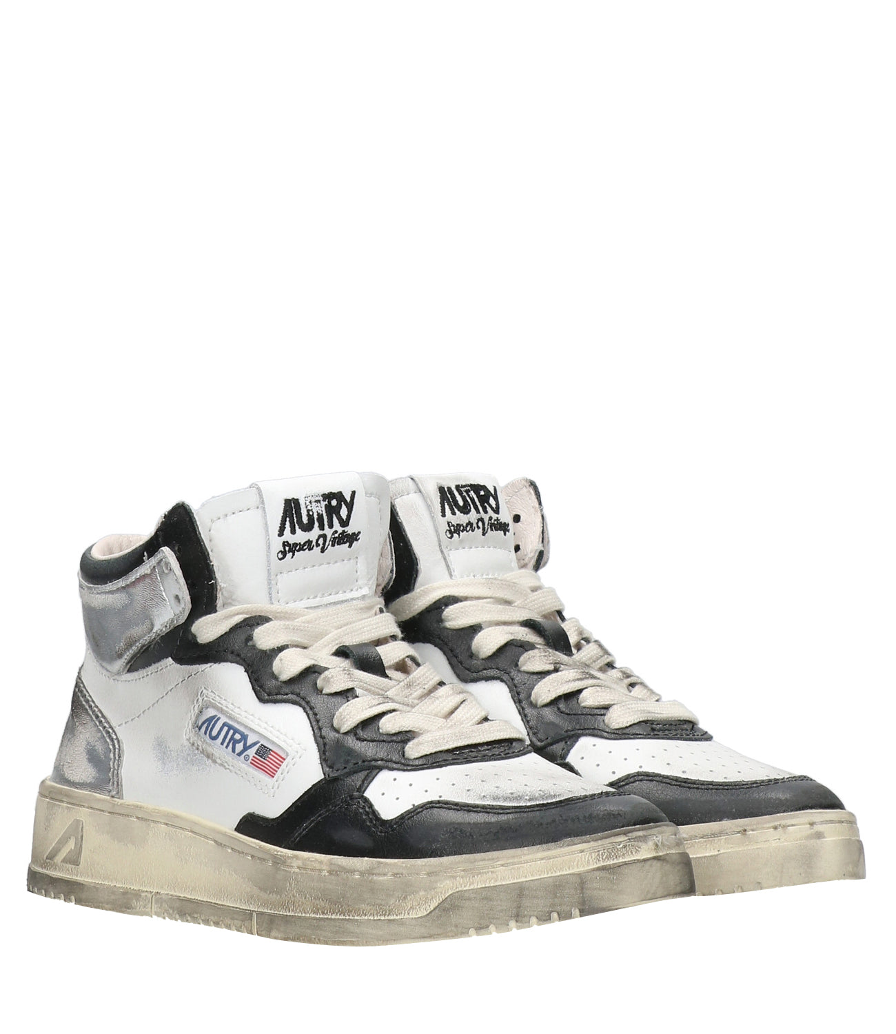 Autry | Sneakers Medalist Mid Bianca,Nera e Argento