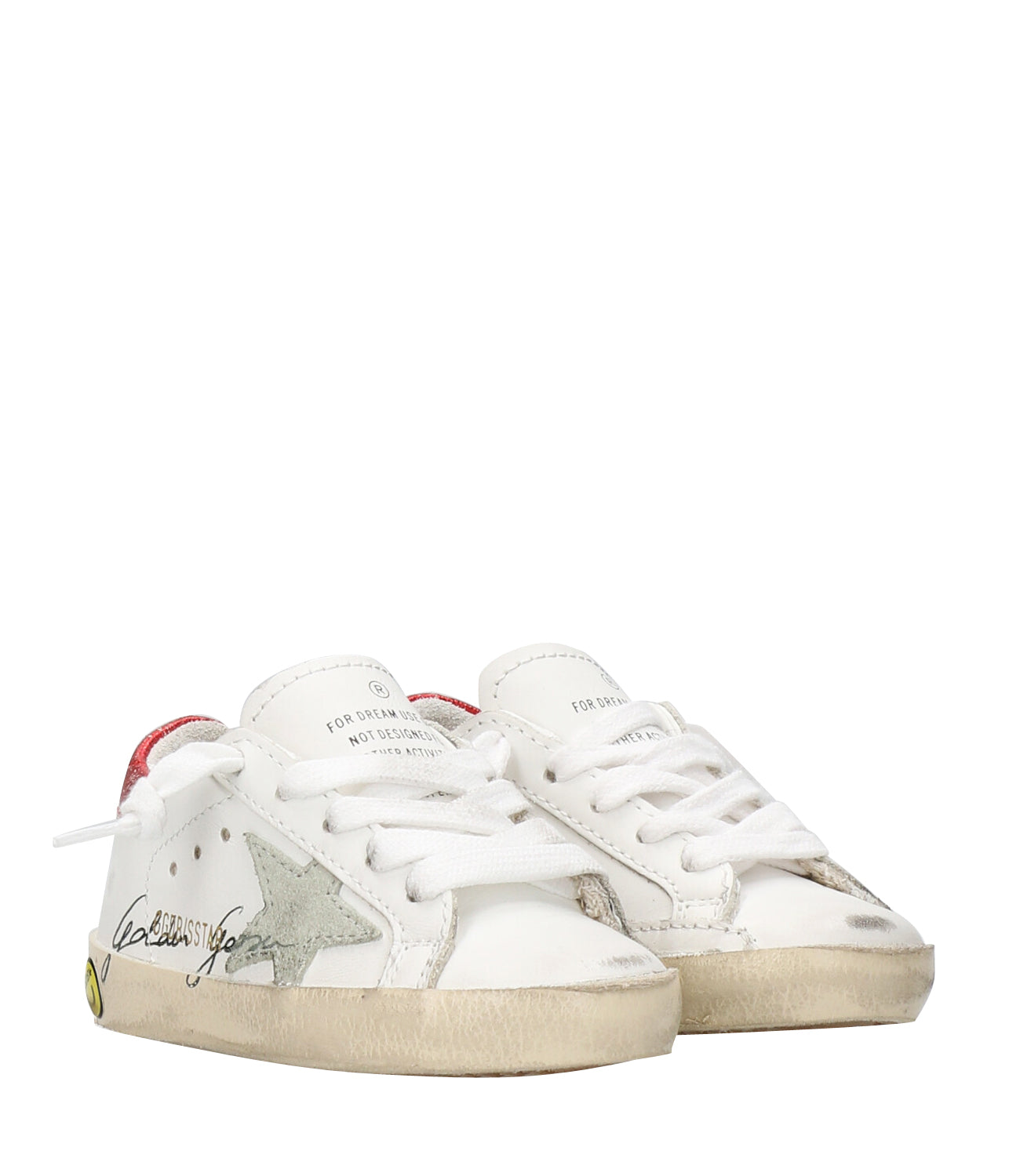 Golden Goose | Superstar Sneakers White, Red and Silver