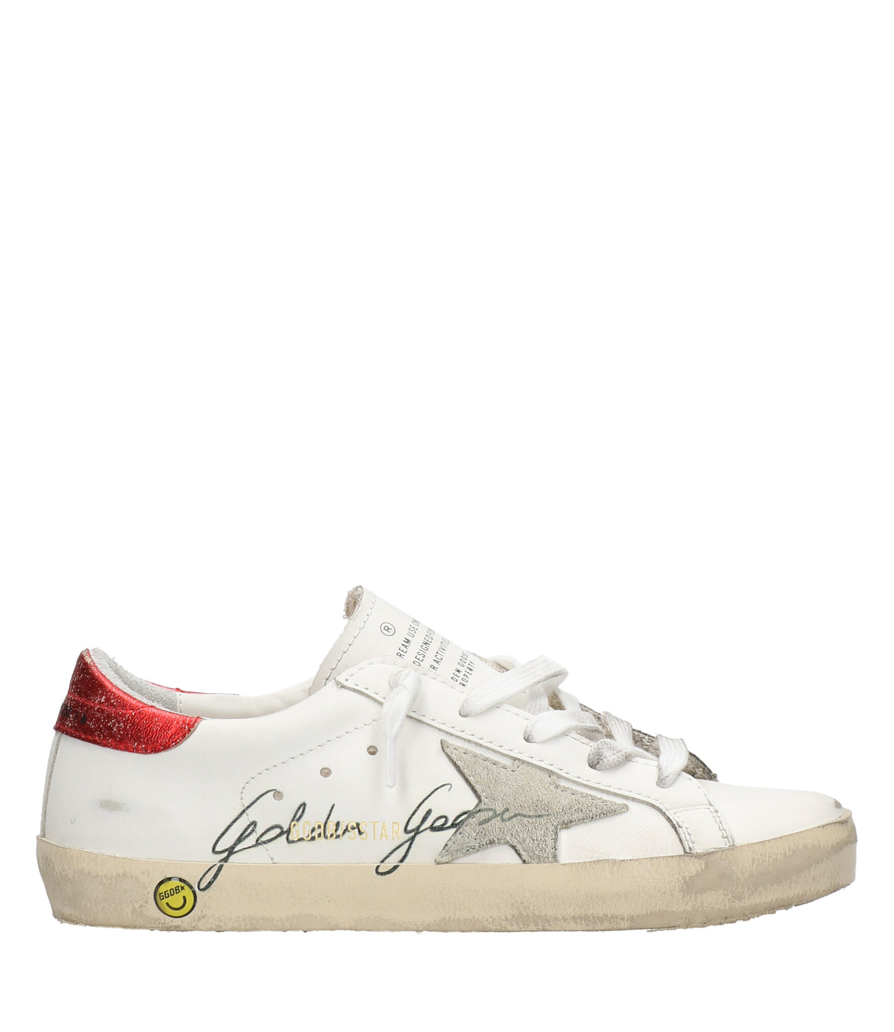 Golden Goose | Superstar Sneakers White, Red and Silver