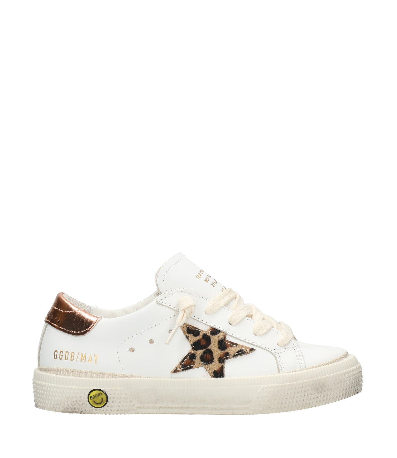 Golden Goose | May White and Bronze Sneakers