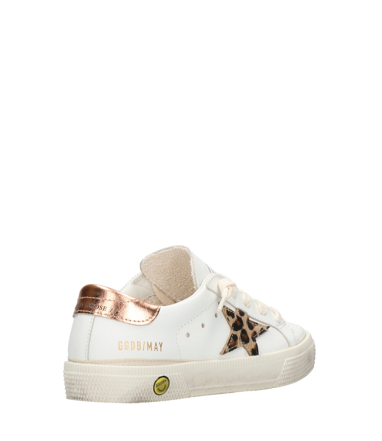 Golden Goose | May White and Bronze Sneakers