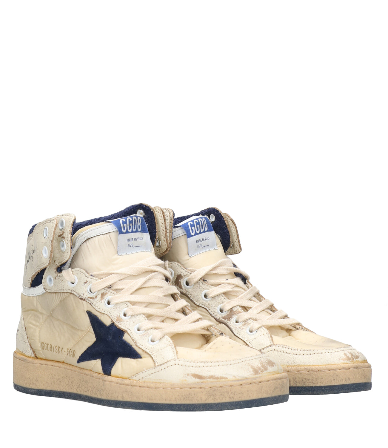 Golden Goose | Sky-Star Sneakers White and Blue