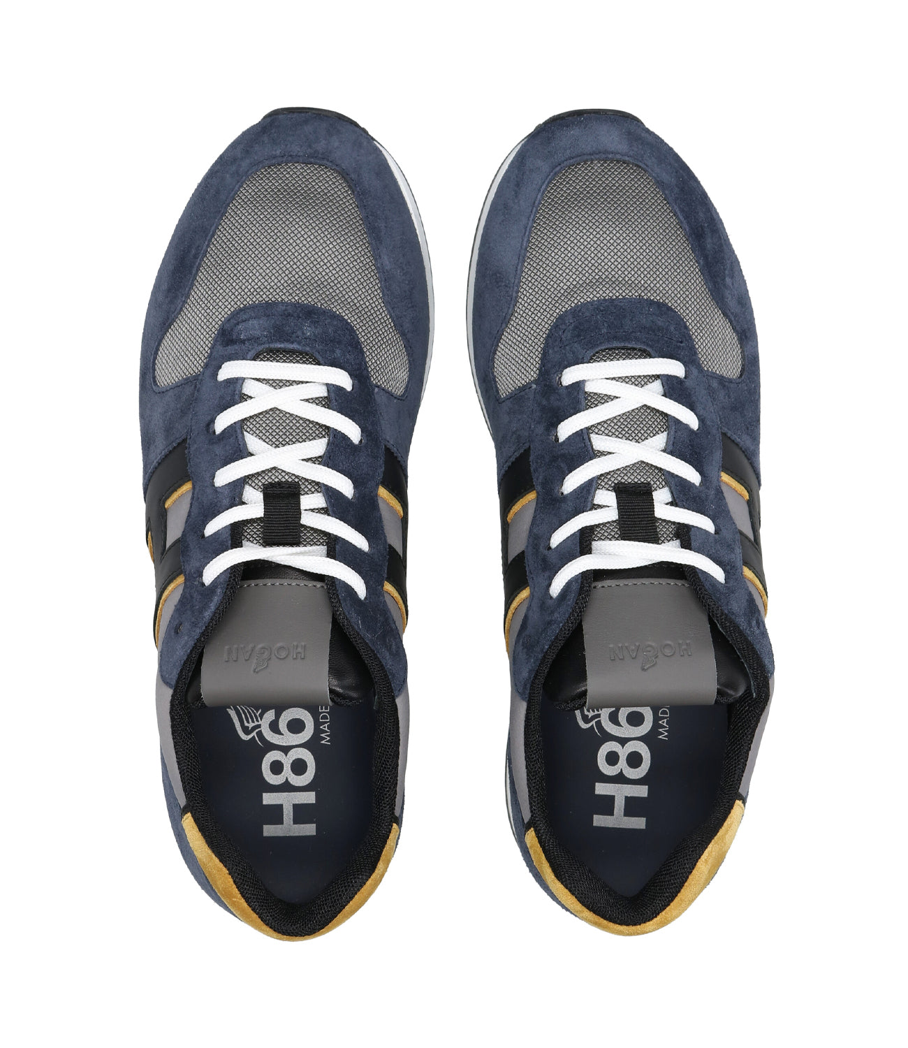 Hogan | Sneakers H383 Blue, Yellow and Grey