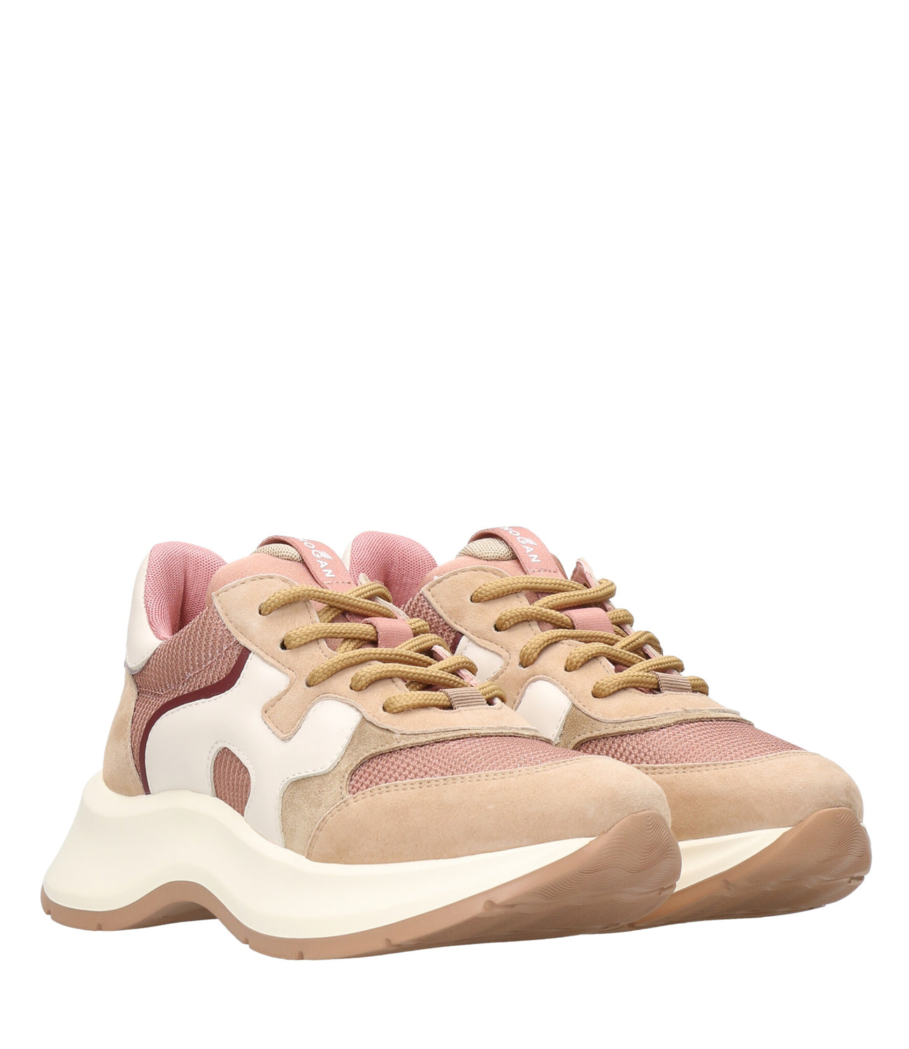 Hogan | Pink and White Sneakers