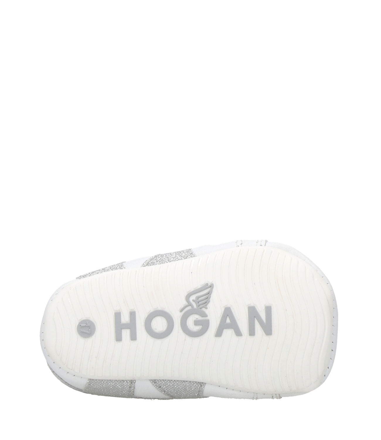 Hogan Junior | White and Silver Sneakers