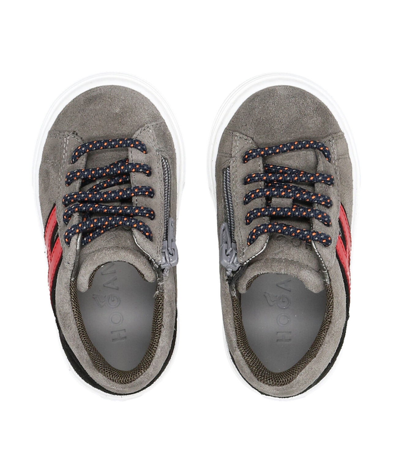 Hogan Junior | Grey and Red Sneakers