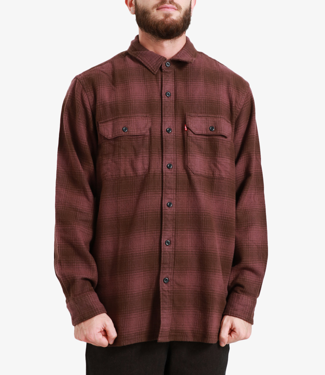 Levi's | Bordeaux and Brown Shirt