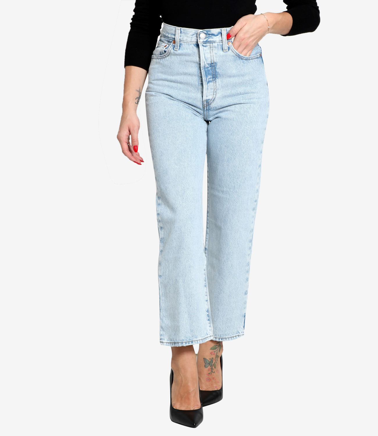 Levis | Jeans Ribcage Straight Denim Clear