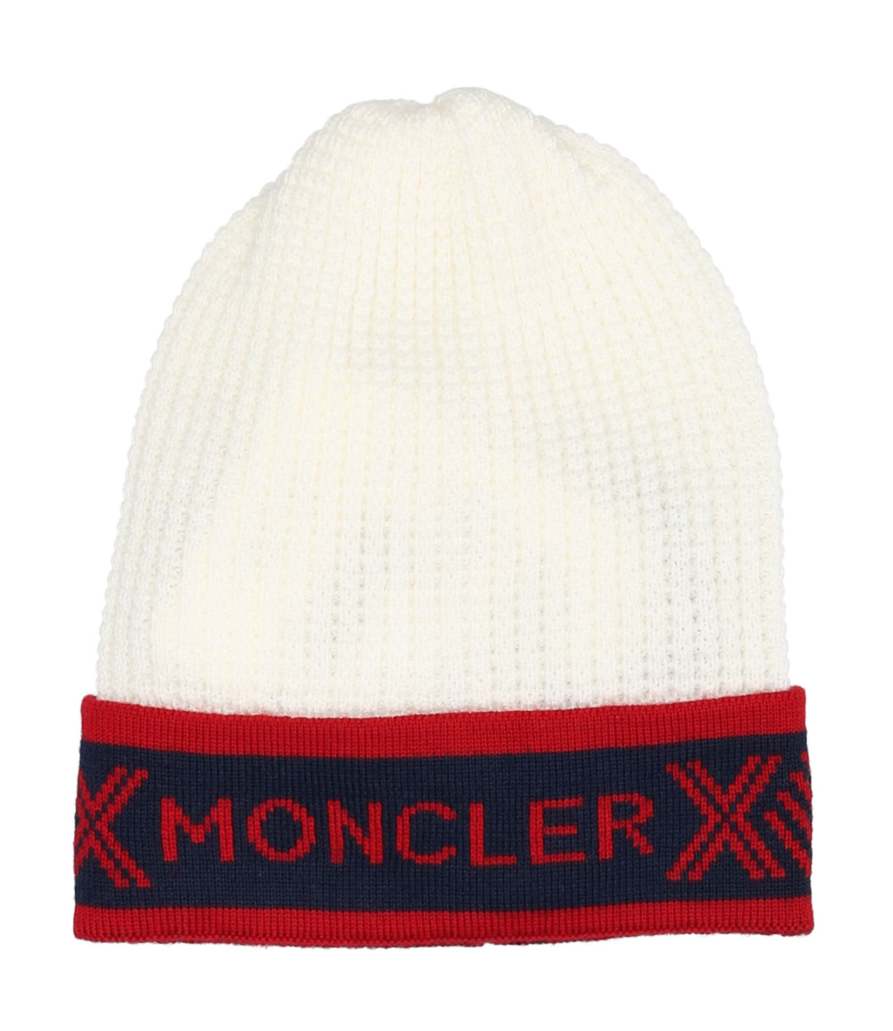 Moncler Junior | Cappello Bianco e Rosso