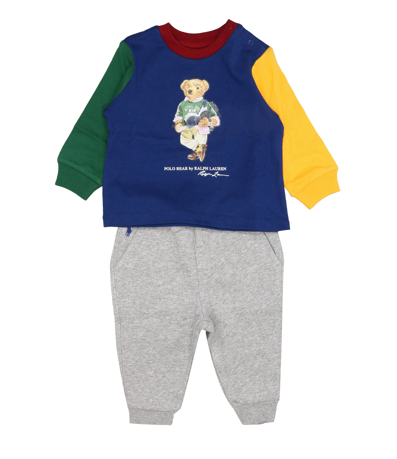 Ralph Lauren Childrenswear | Blue and Gray Sweatshirt and Pant Set