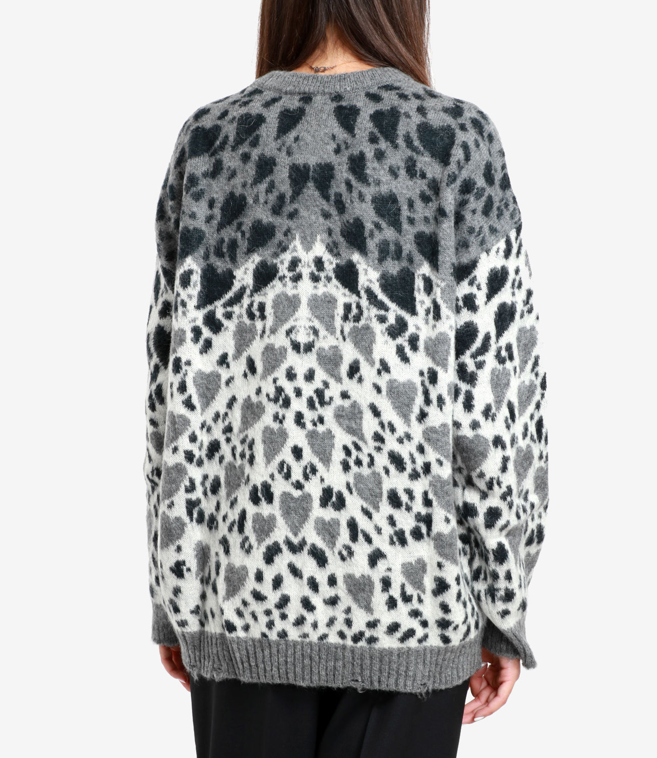 Aniye By | Grey Leopard Sweater