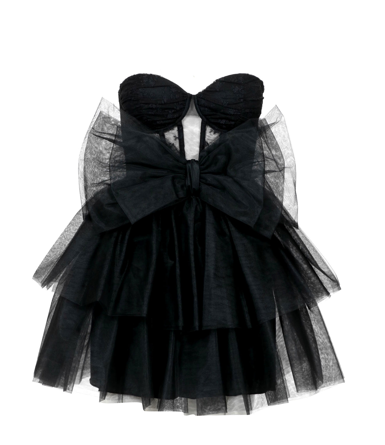 Aniye By | Tull ribbon dress Black
