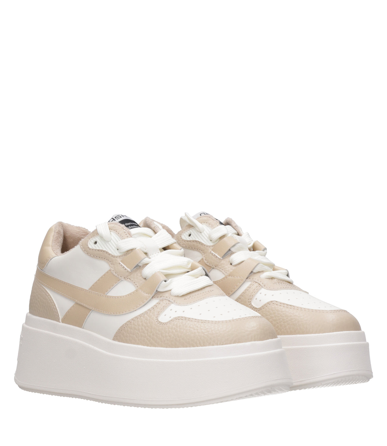 Ash Sport | White and Beige Sneakers