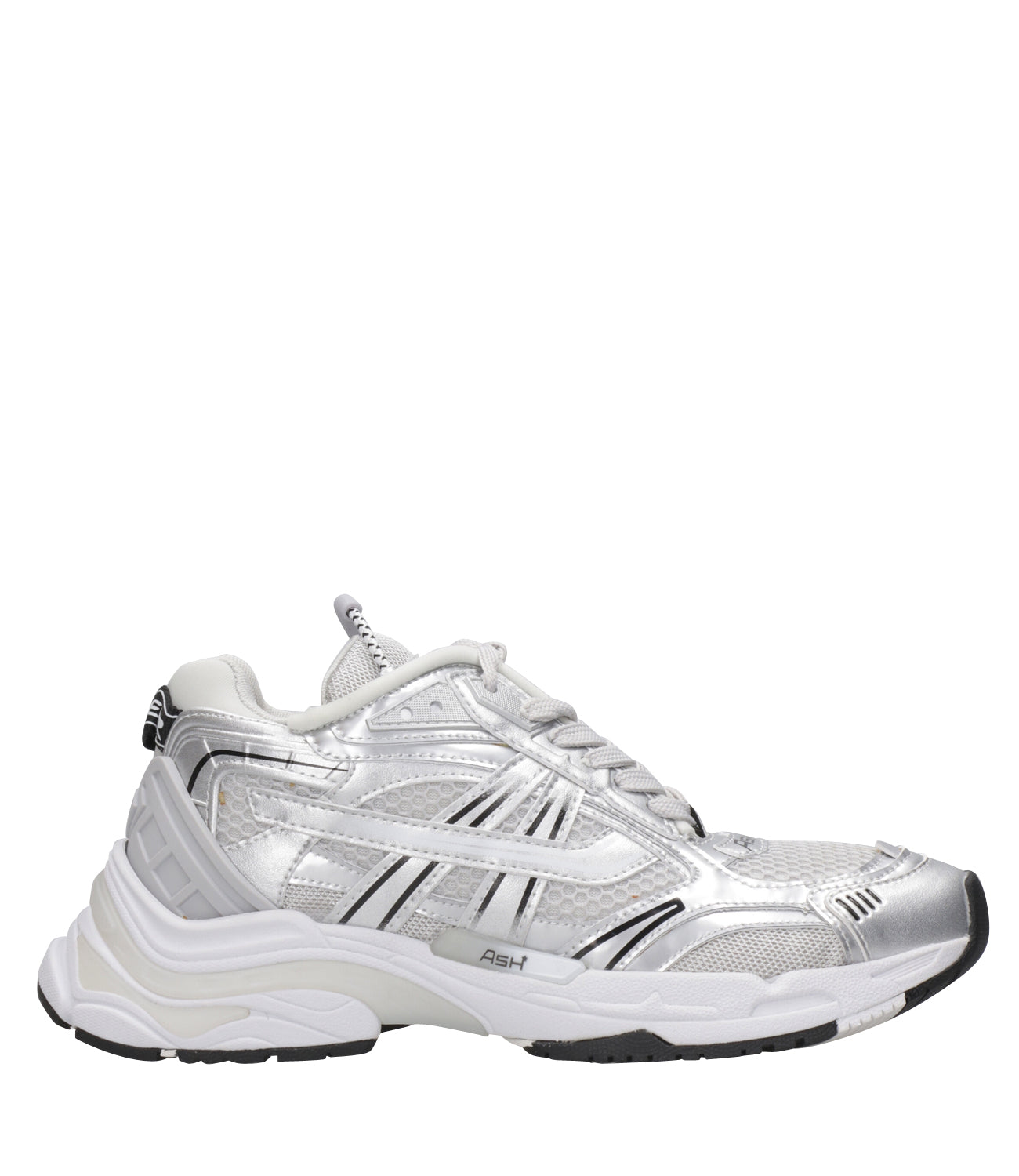 Ash Sport | Silver and Gray Race Sneakers