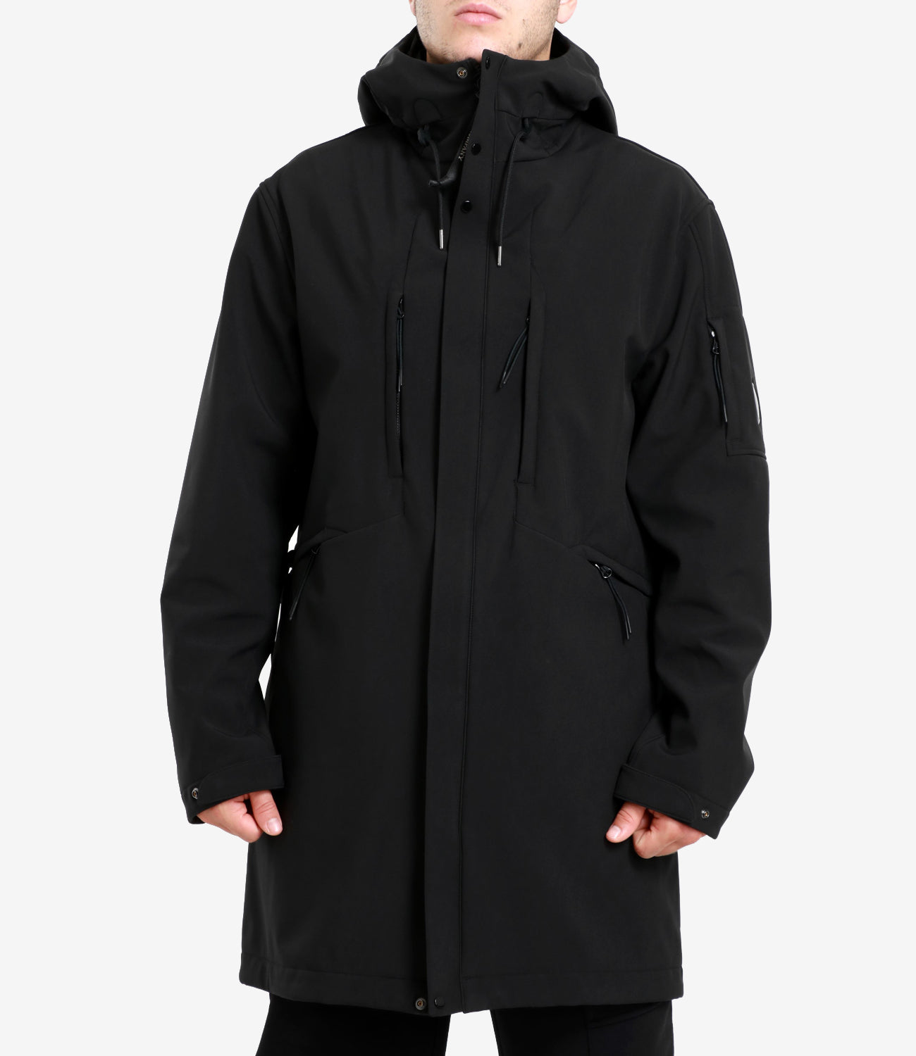 C.P. Company | Shell Hooded Parka Jacket Black