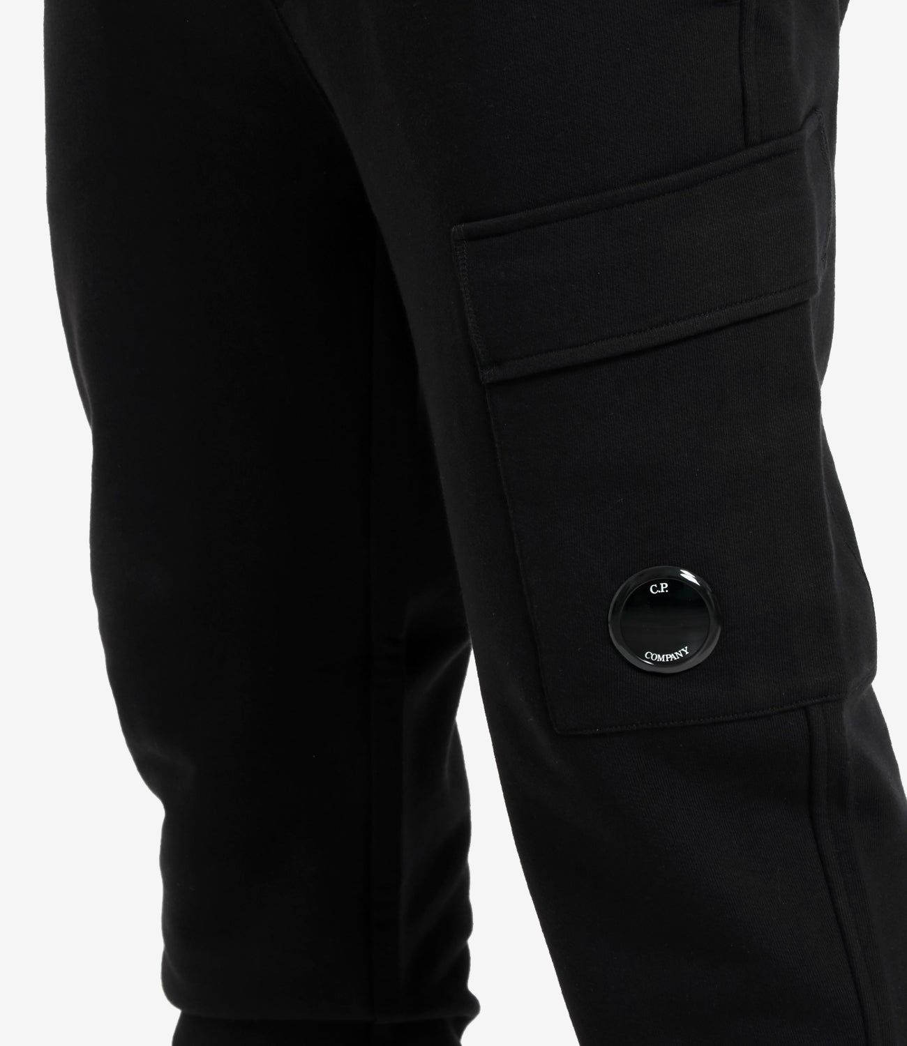C.P. Company | Pantalone Diagonal raised fleece cargo Nero