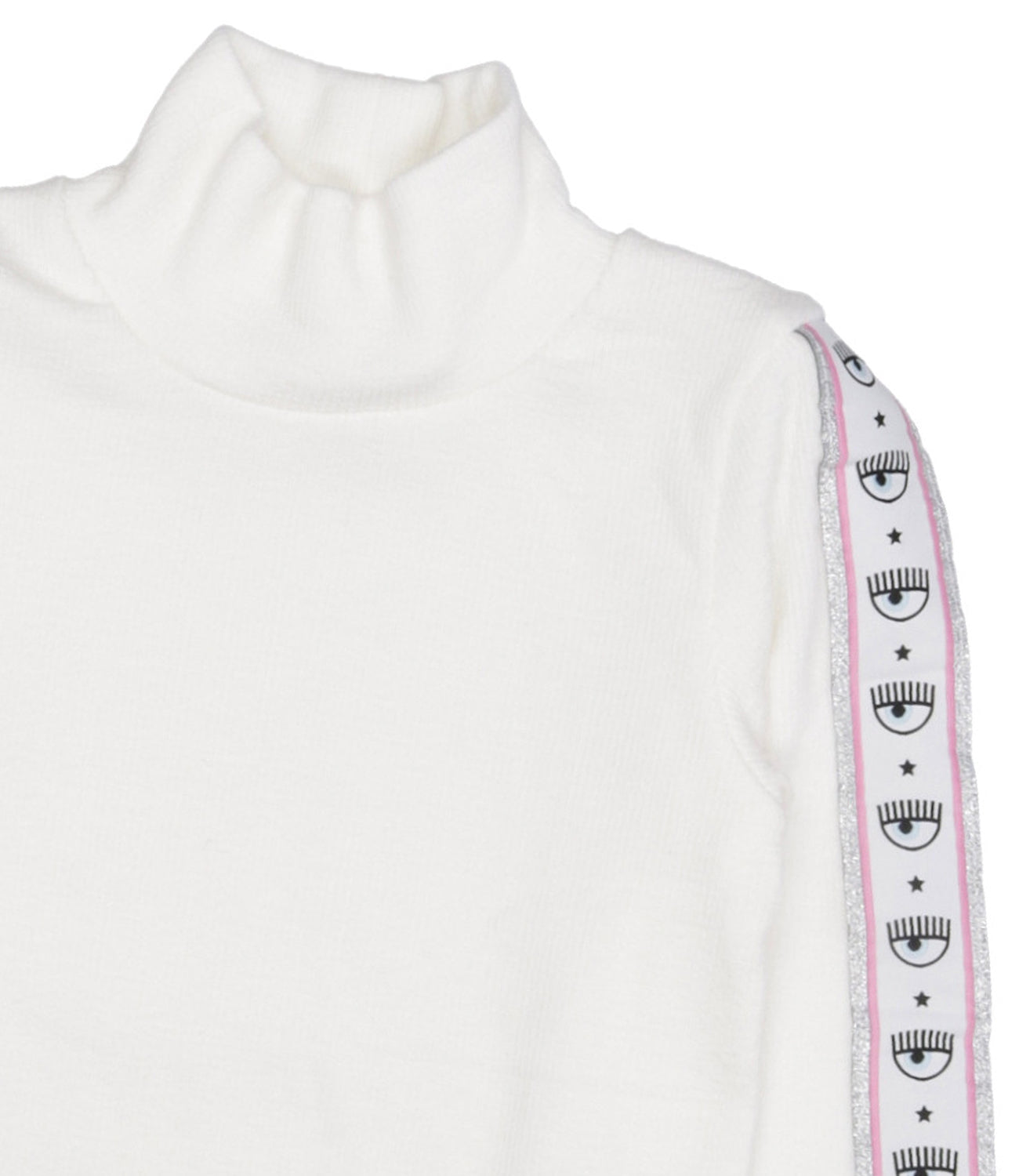 Chiara Ferragni Kids | Sweater Logo Eye Star White