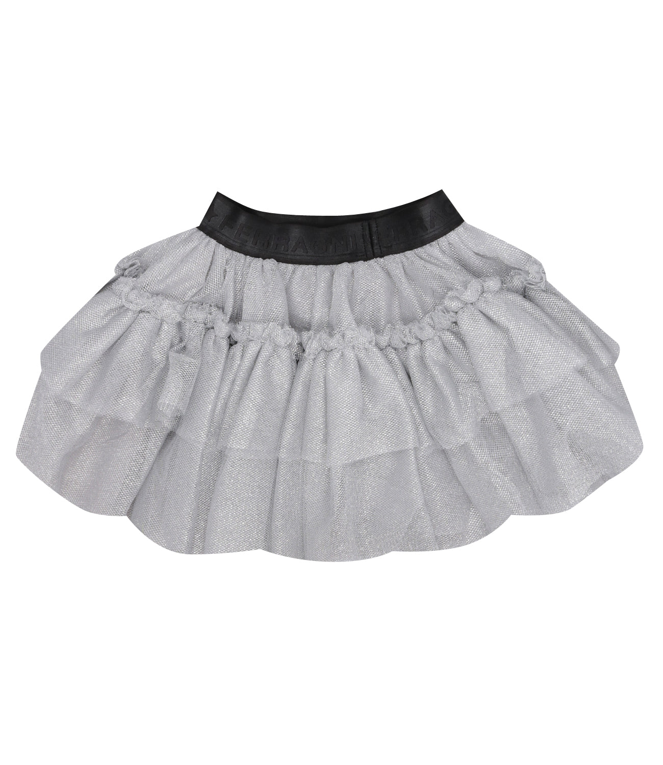 Chiara Ferragni Kids | Silver Eye Star Tulle Skirt