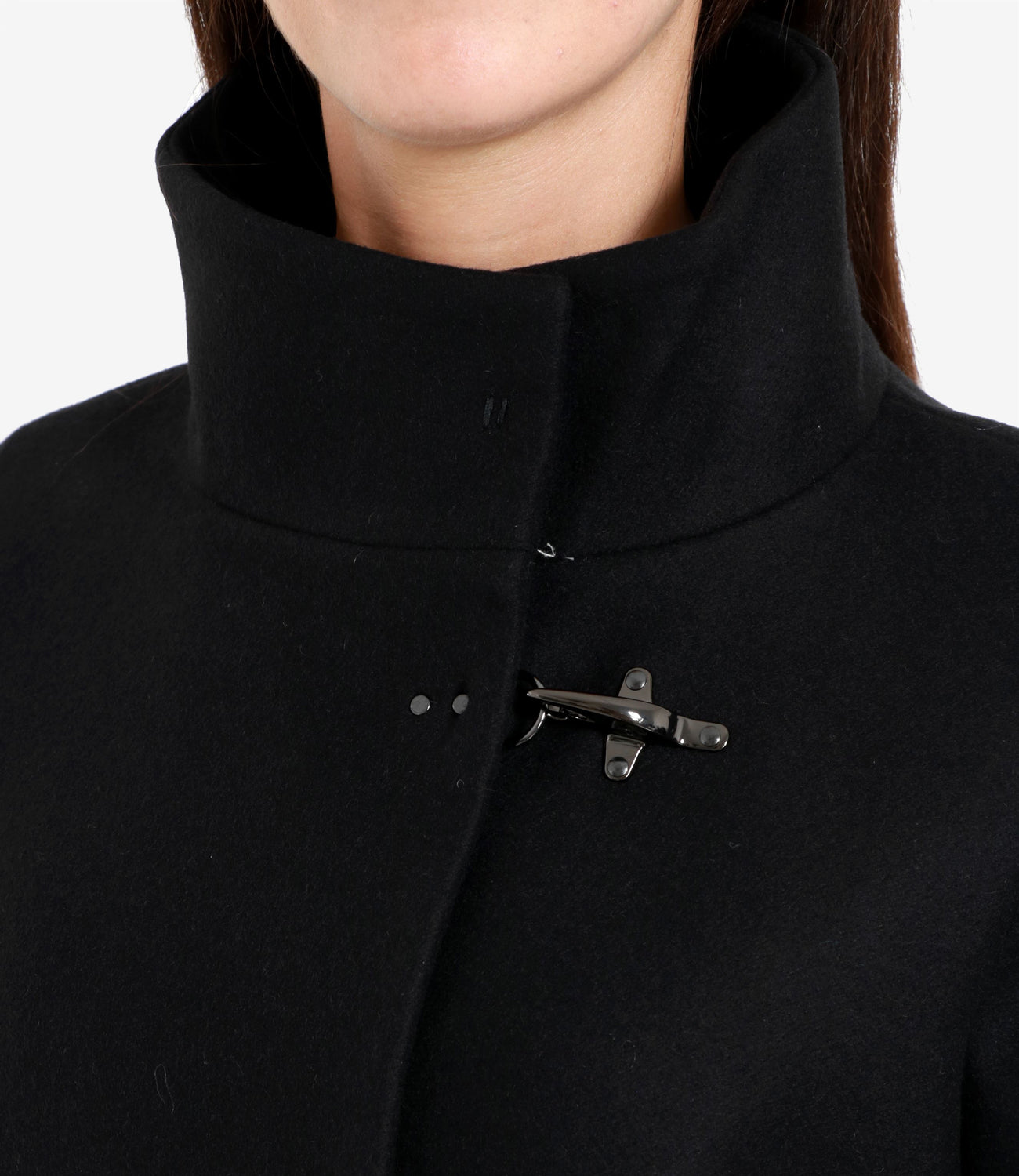 Fay | Hood With Hook Lined Black