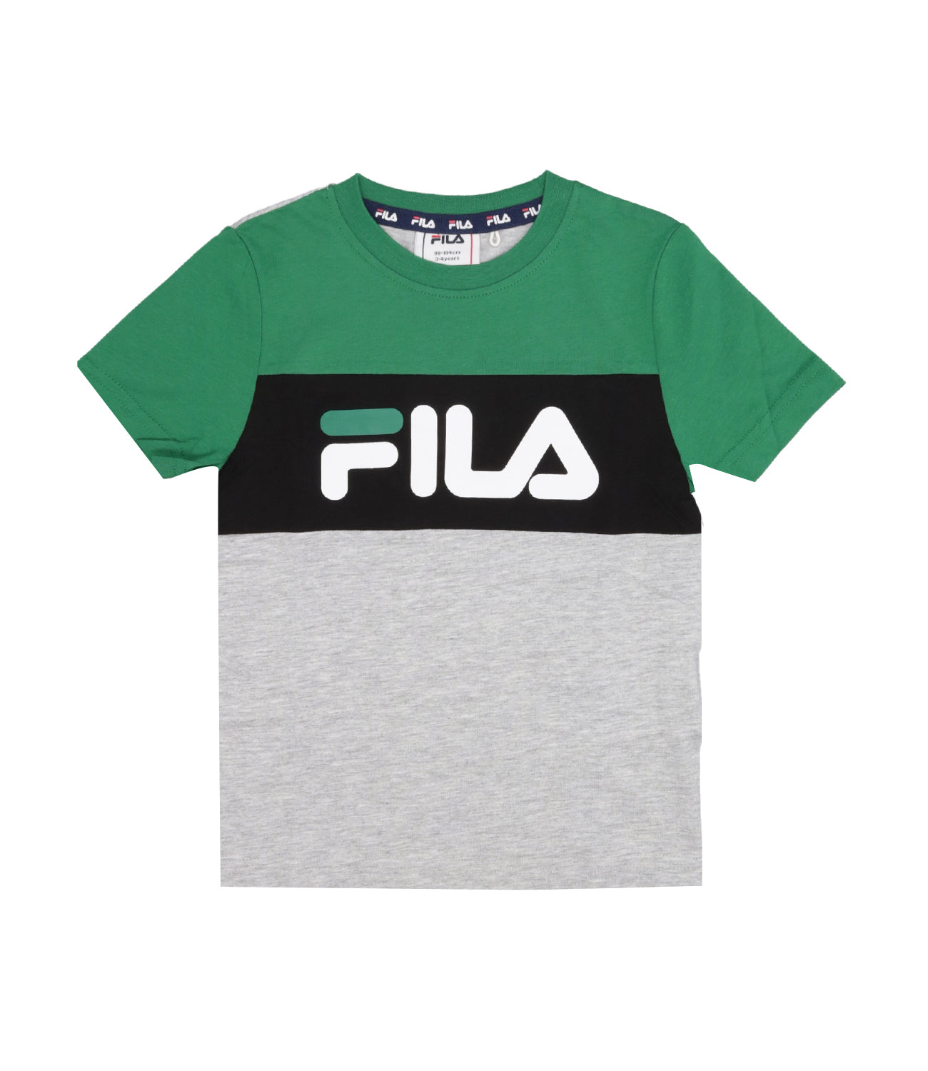 Fila Kids | T-Shirt Balimo Grigio Verde e Nero