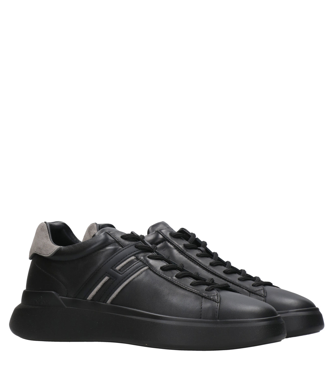 Hogan | Sneakers H580 Lace-up H Slash Black and Gray