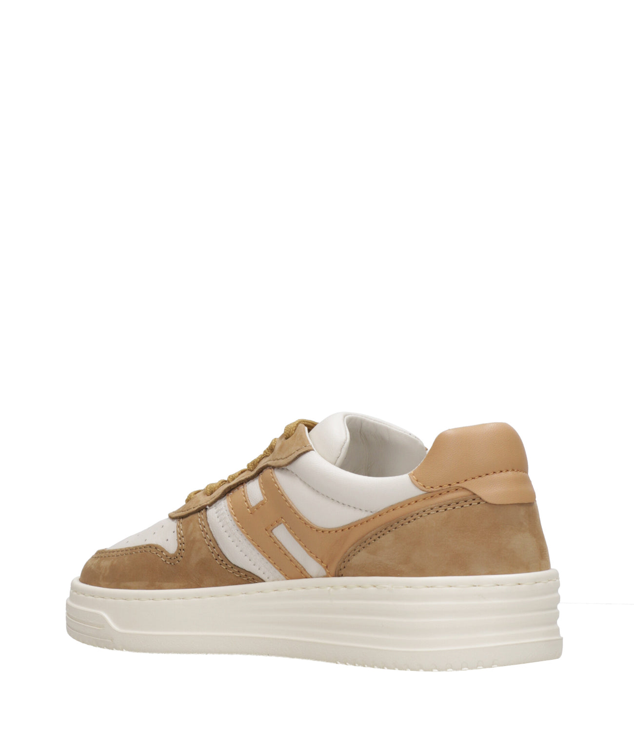 Hogan | Sneakes H630 Lace-up Ivory and Brown