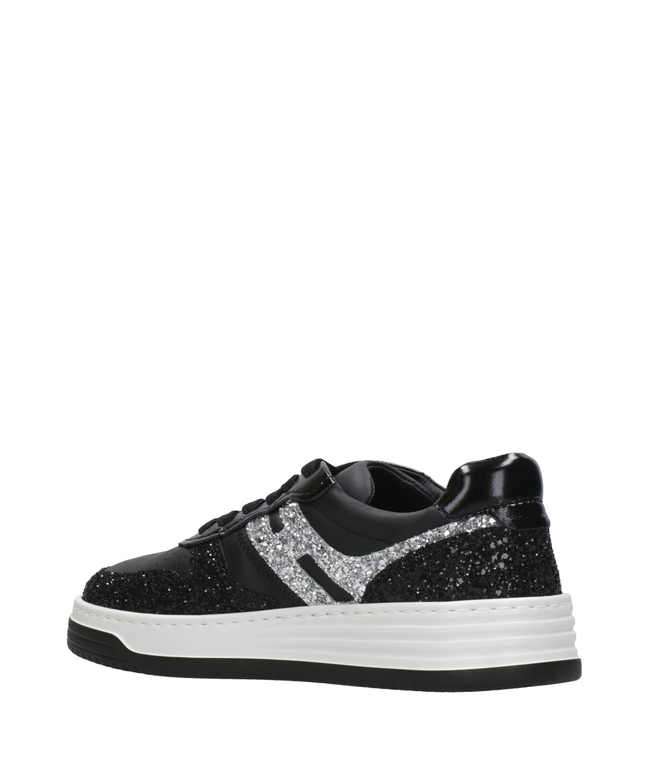 Hogan | Sneakers H630 Lace-up Black and Silver
