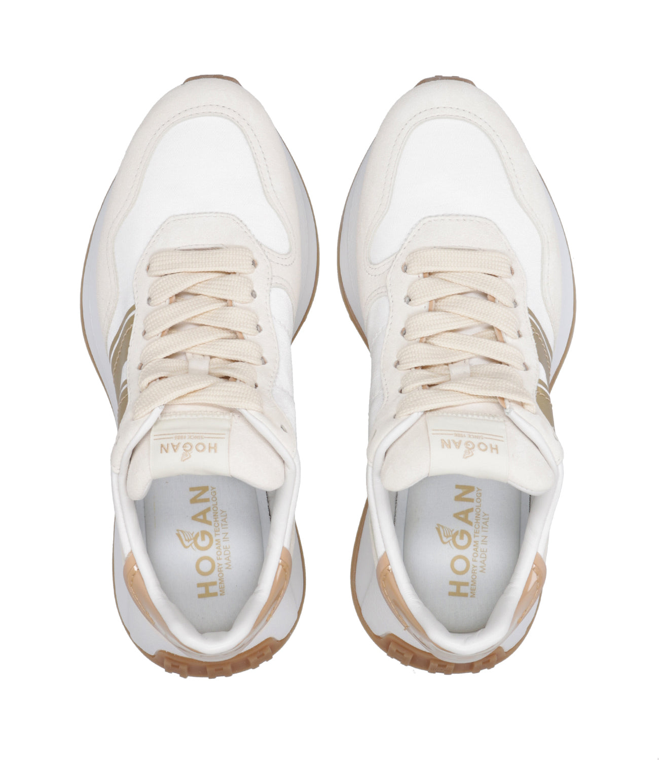 Hogan | Sneakers H641White and Gold