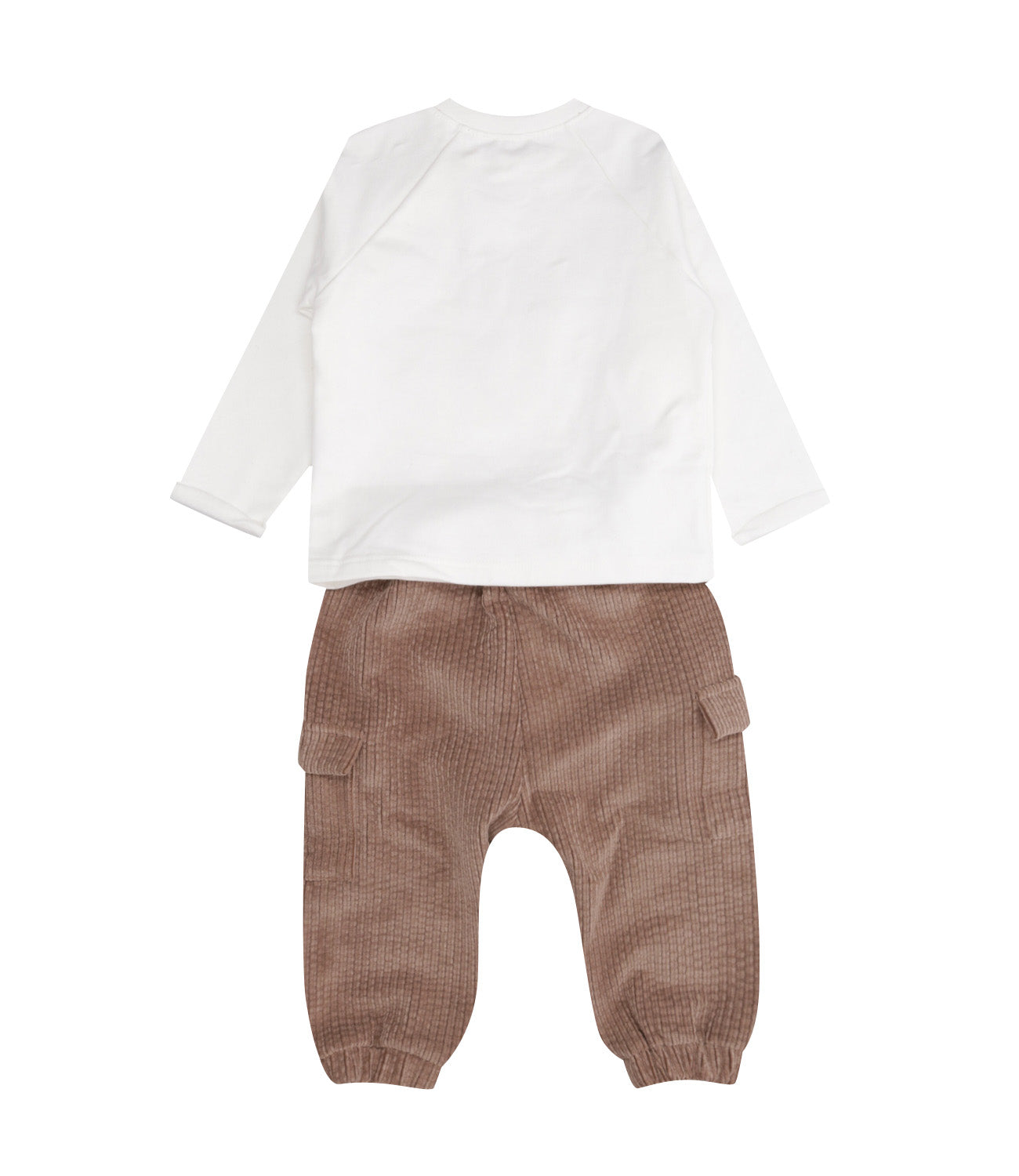 Lalalù | Brown and White Sweater and Pant Set
