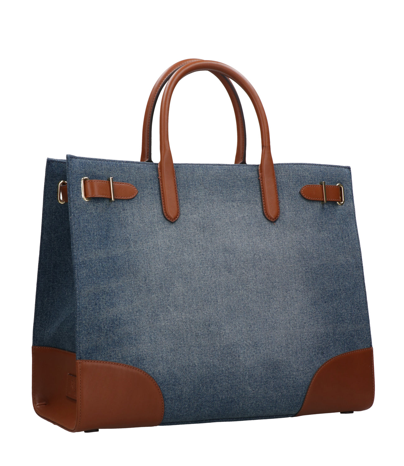 Lauren Ralph Lauren | Denim and Leather Tote Bags