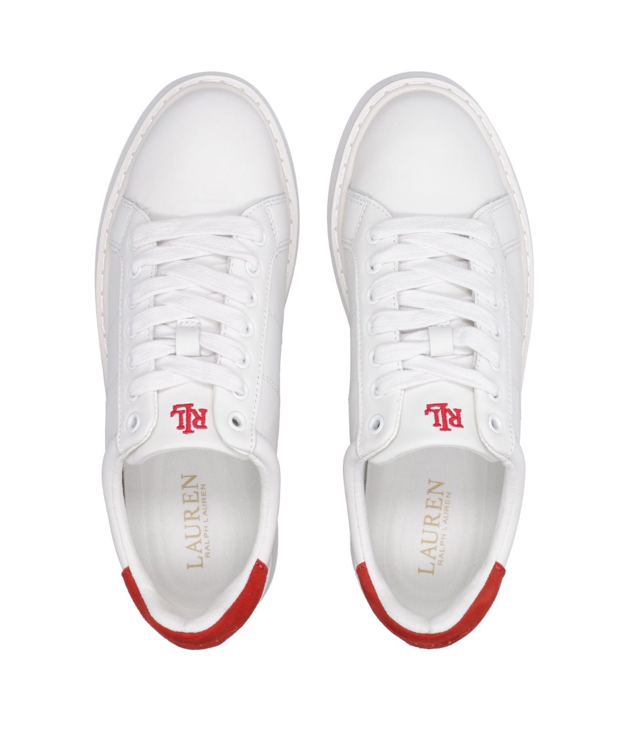 Lauren Ralph Lauren | Angeline Sneakers White and Red
