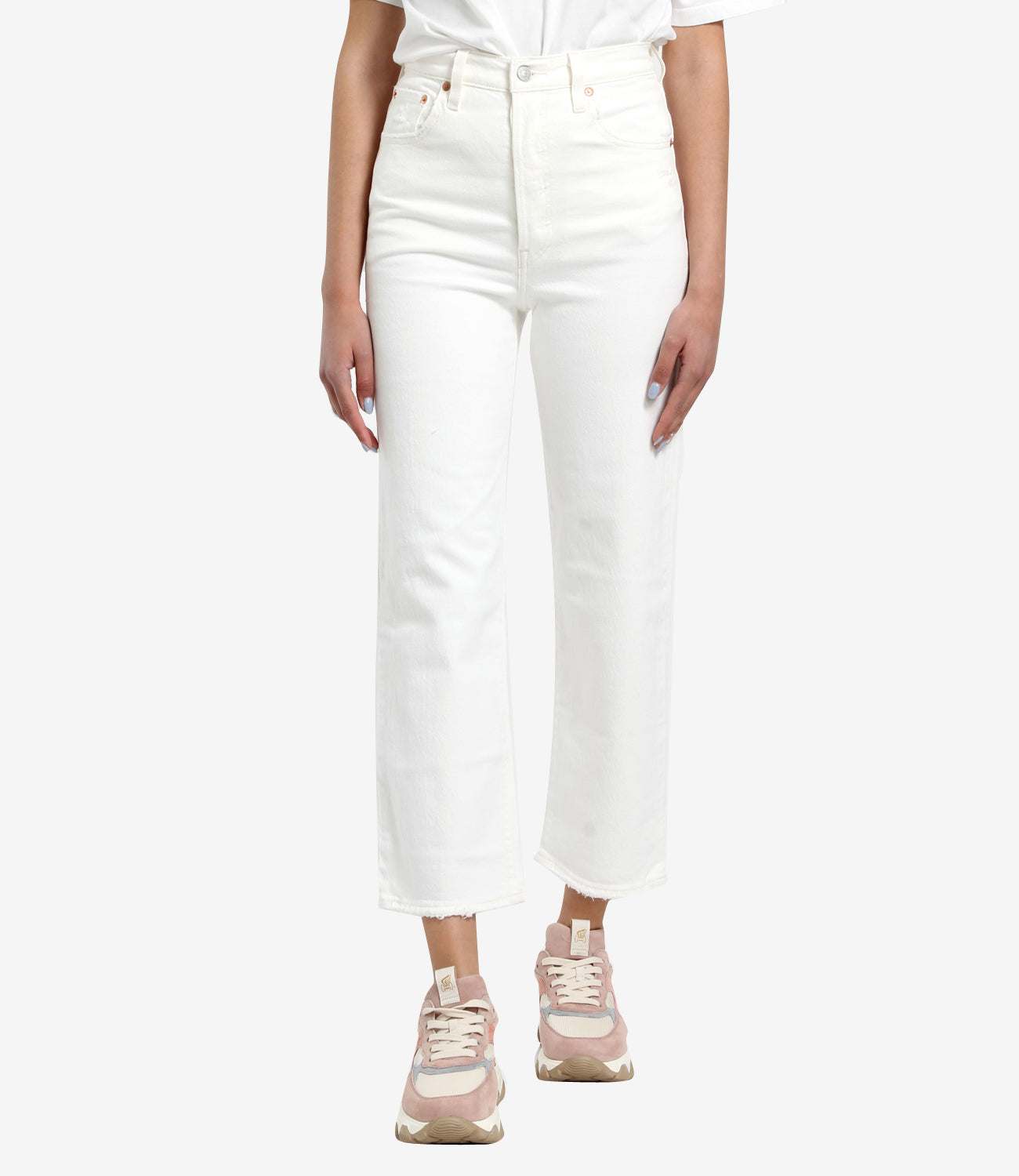 Levis | Jeans Ribcage Straight Ankle Cloud Over White