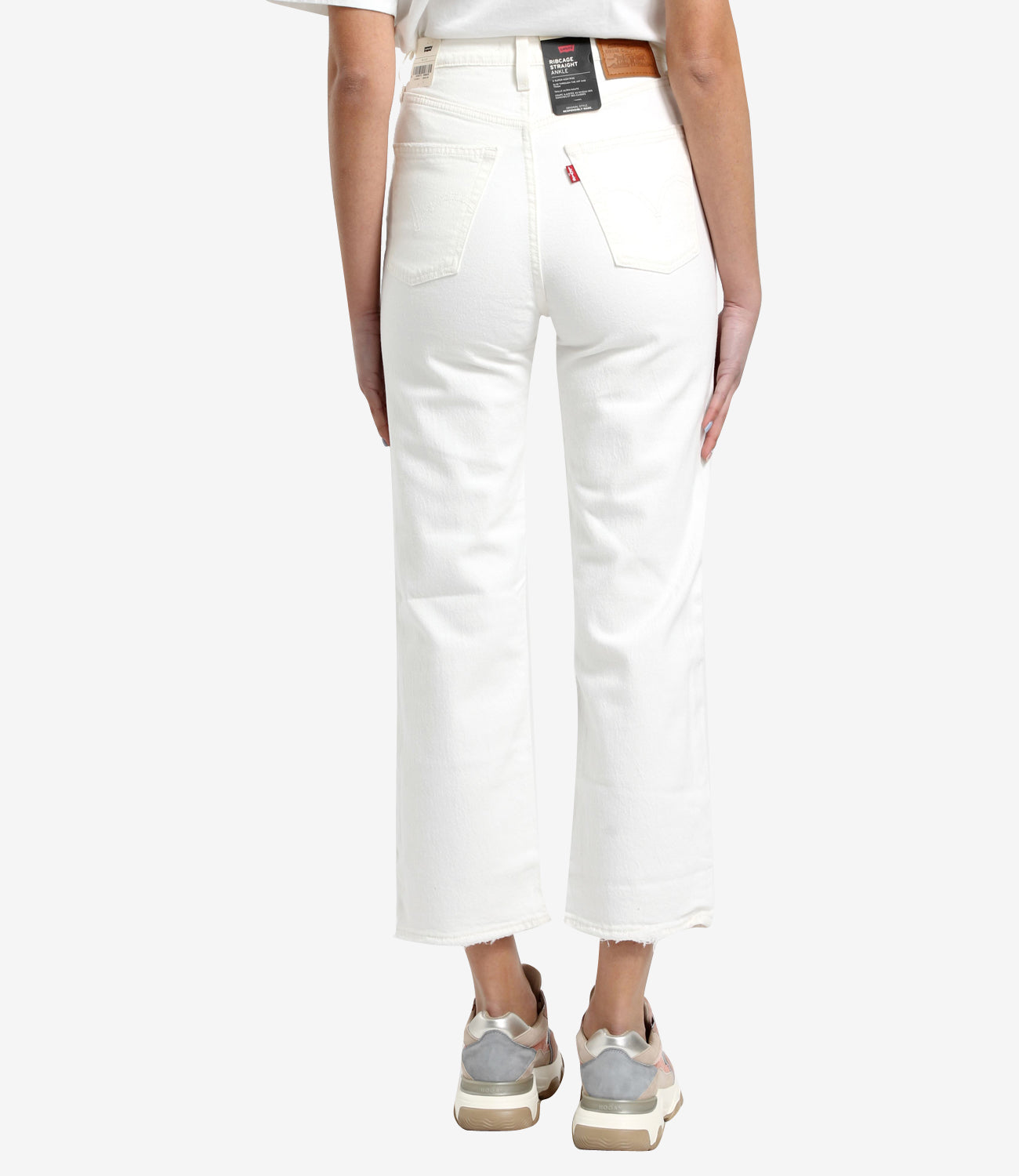 Levis | Jeans Ribcage Straight Ankle Cloud Over Bianco